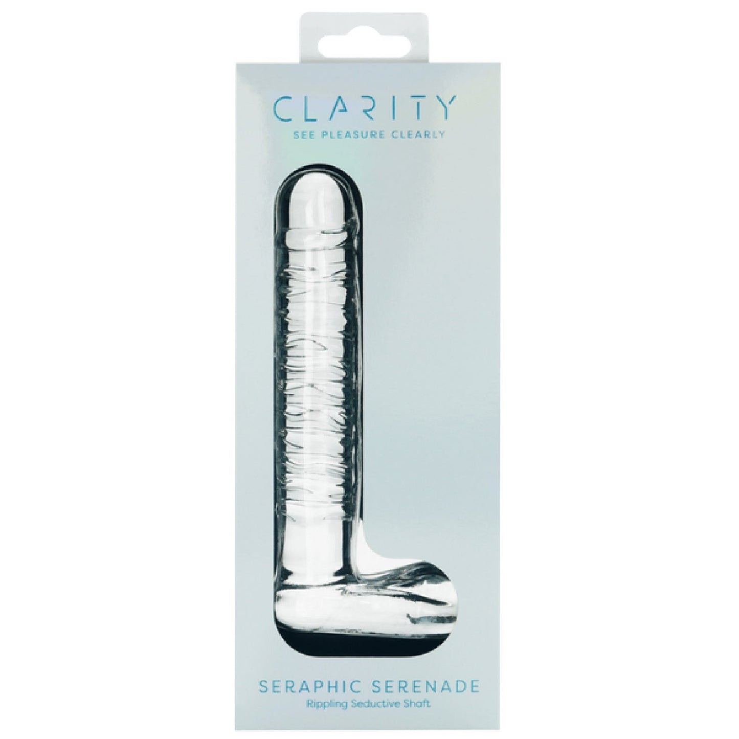Seraphic Serenade – Hand-Blown 5.7 Inch Sculpted Glass Dildo