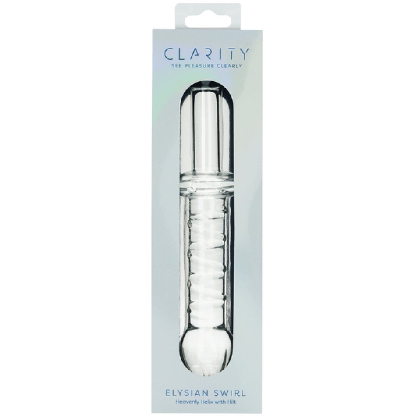 Elysian Swirl – Handblown Borosilicate Glass 5.6 Inch Dildo