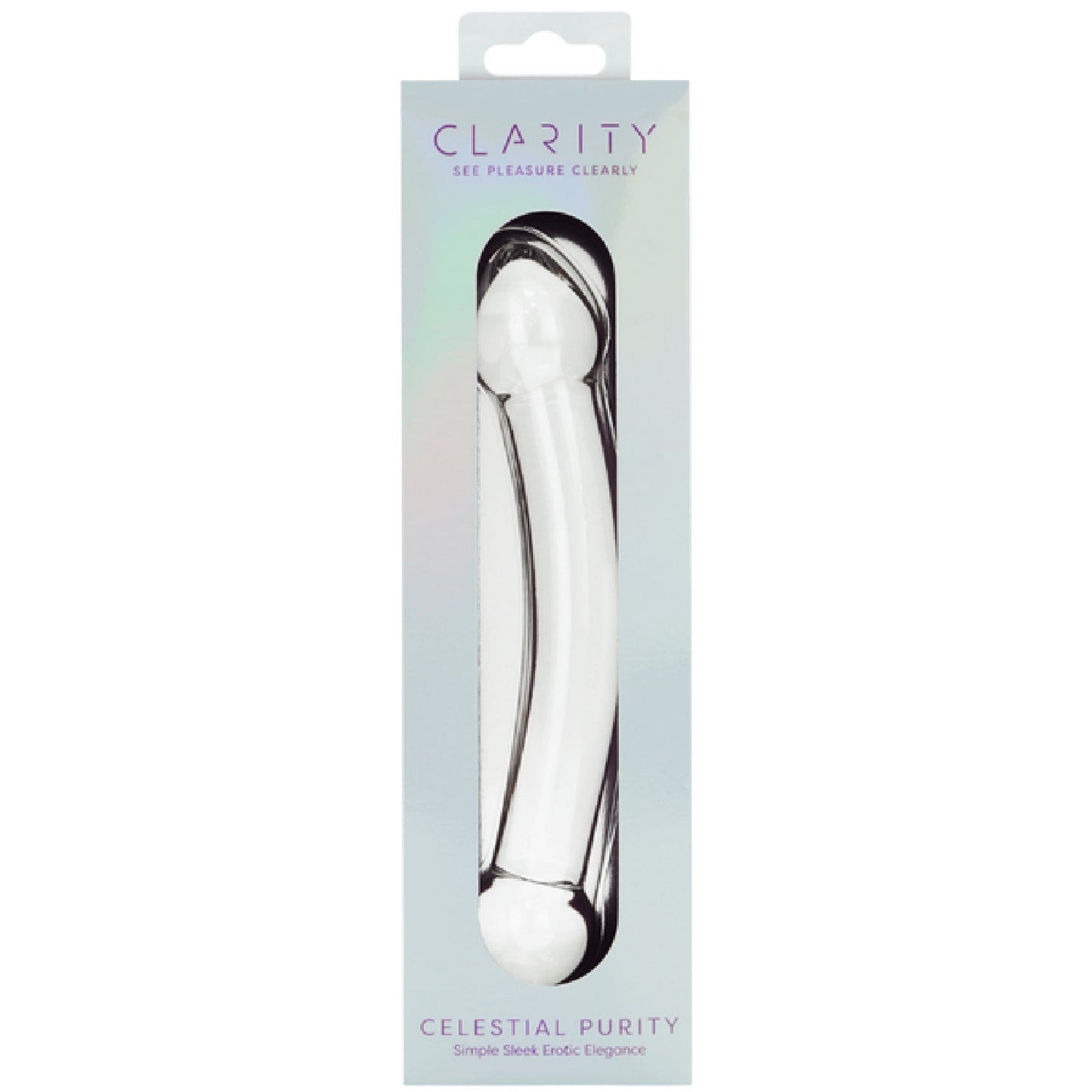 Celestial Purity – 6.6 Inch Double-Ended Glass Dildo