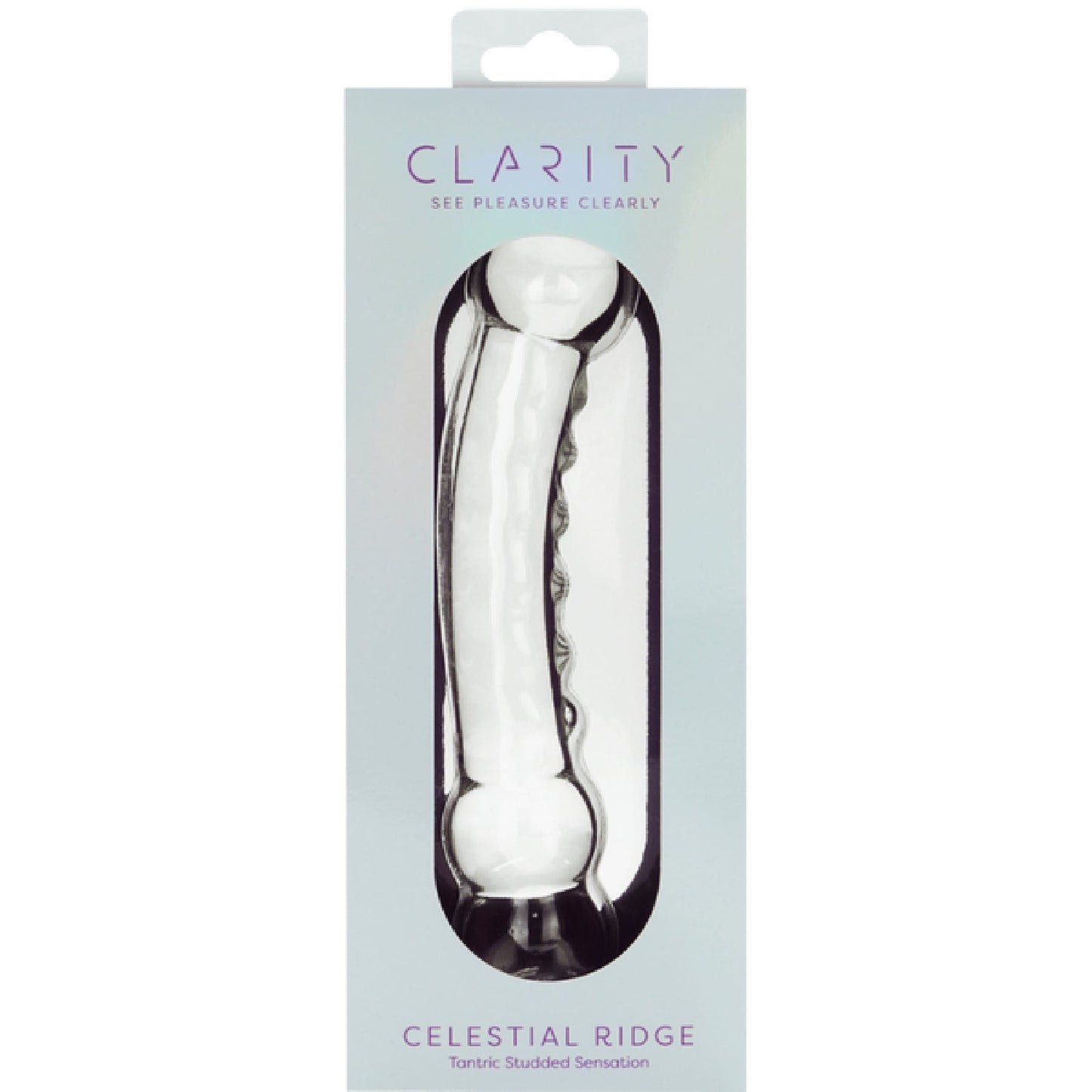 Celestial Ridge – 6.4 Inch Double-Ended Borosilicate Glass Dildo with Sculpted Ridges