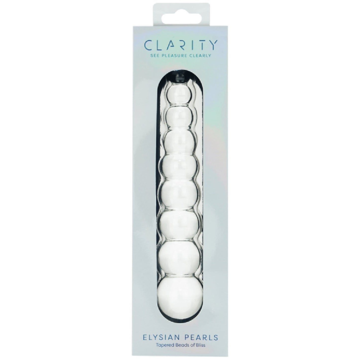 Elysian Pearls – 6.7 Inch Borosilicate Glass Dildo