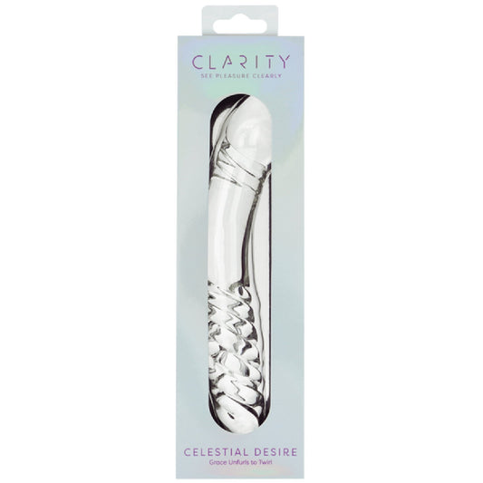 Celestial Desire – 7.4 Inch Double-Ended Borosilicate Glass Dildo