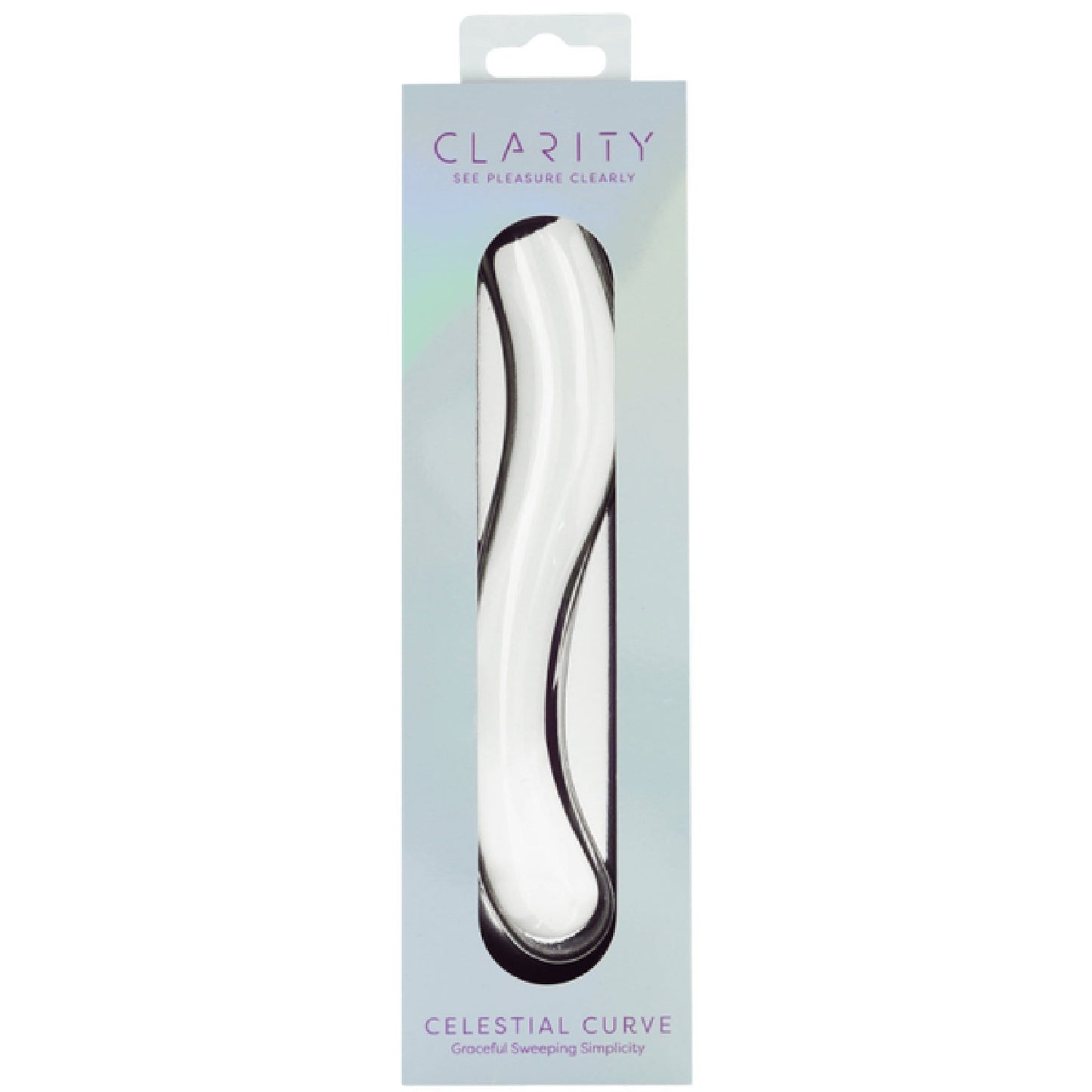Celestial Curve – 7.1 Inch Handblown Borosilicate Glass Double-Ended Dildo