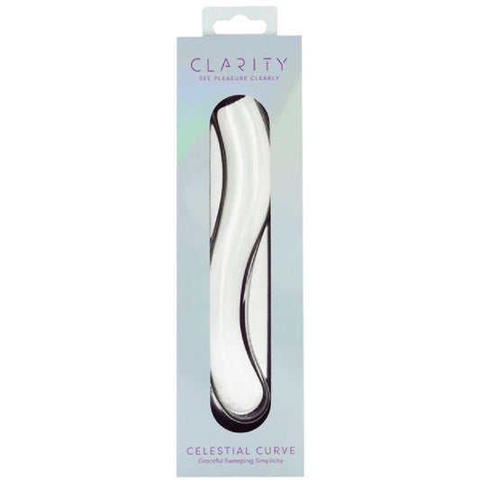 Celestial Curve – 7.1 Inch Handblown Borosilicate Glass Double-Ended Dildo
