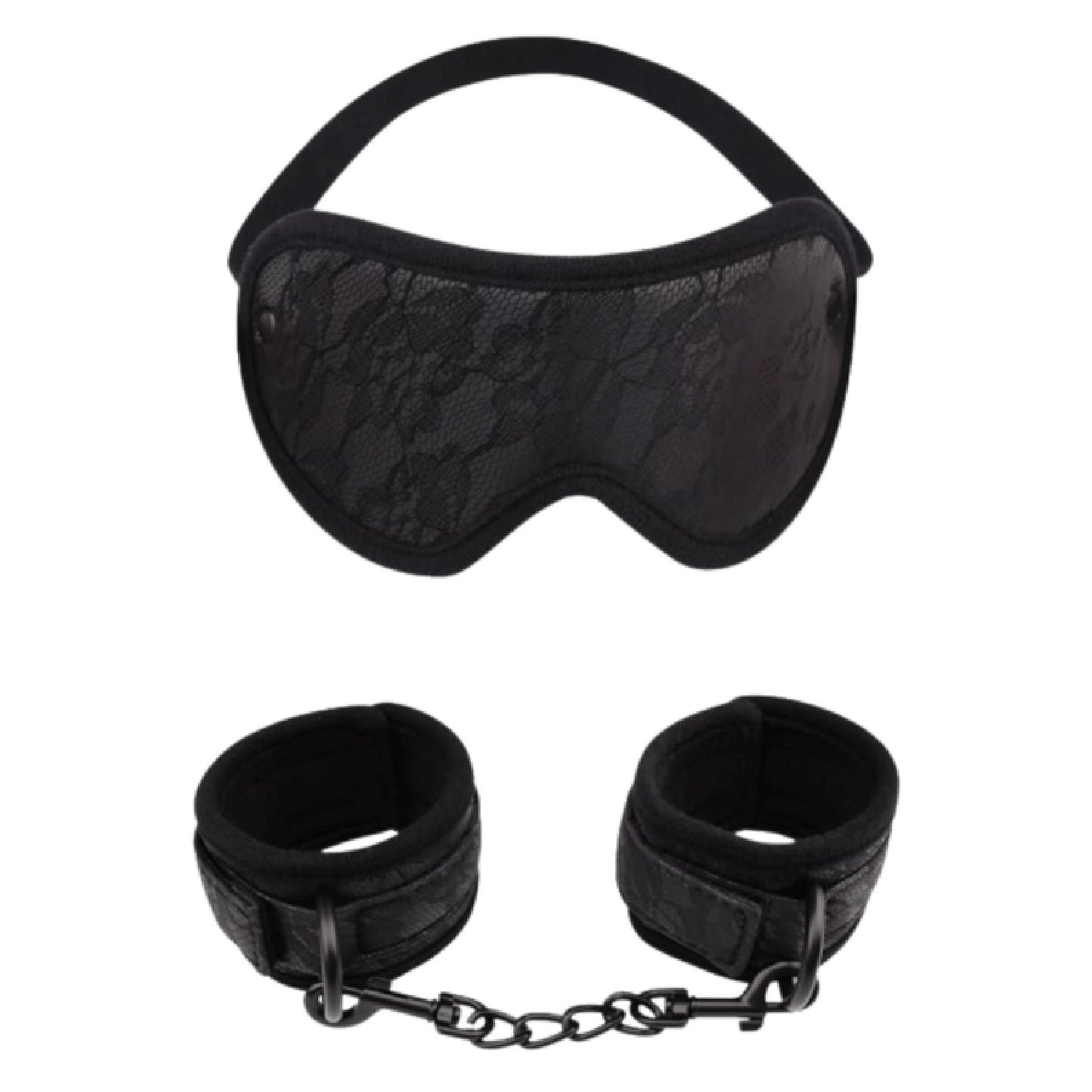 Temptation Bondage Kit – Adjustable Collar and Handcuffs Bondage Kit