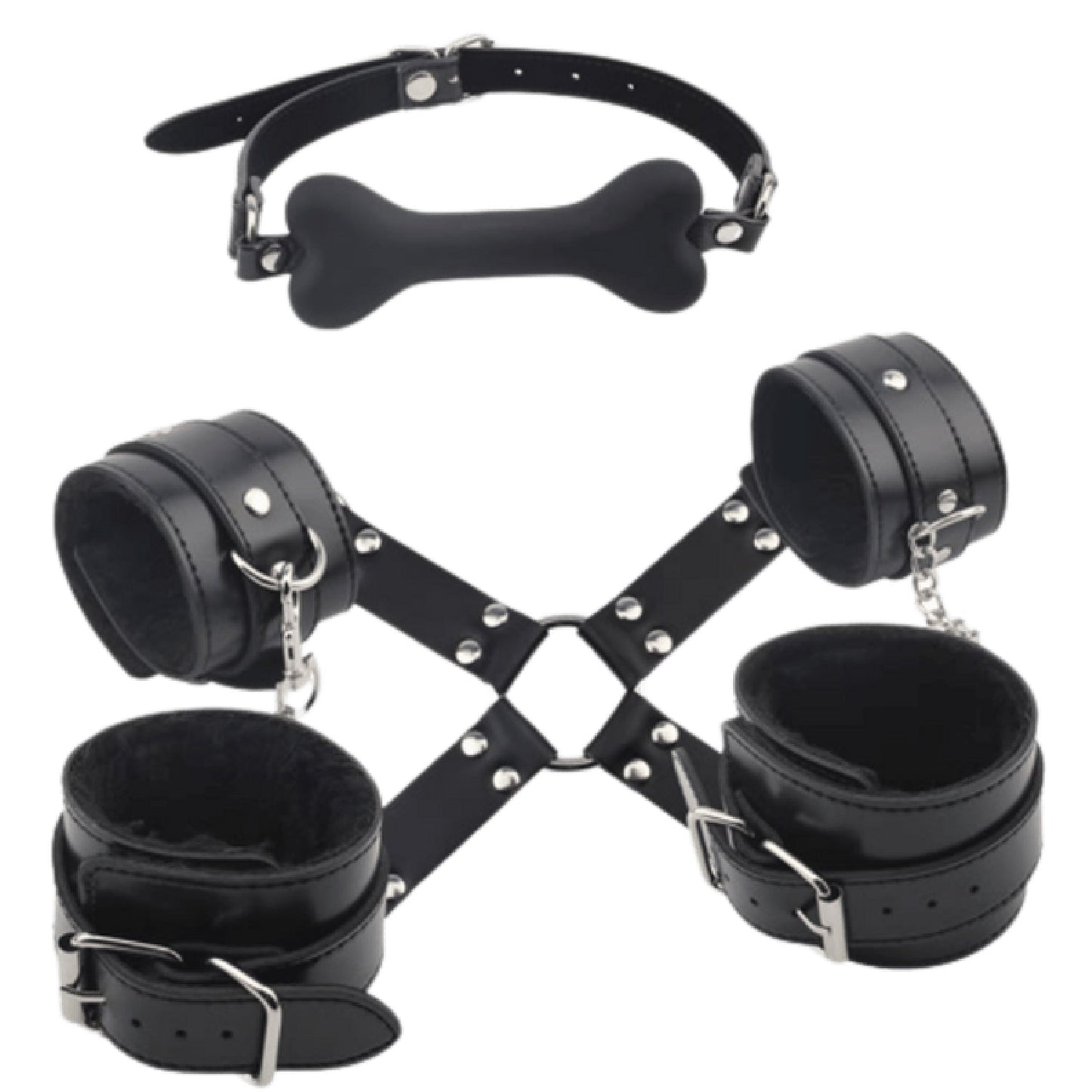 Fully Restrain Your Lover Set – Adjustable Collar Restraint Set