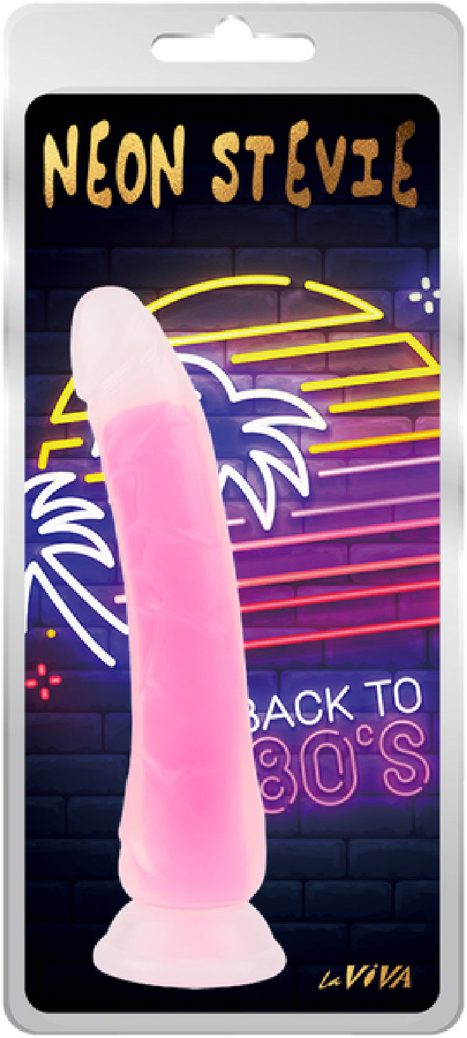 Neon Stevie 8.4 Inch – Glow-in-the-Dark Silicone Vibrator