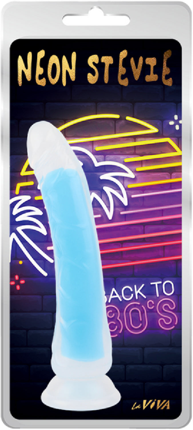 Neon Stevie 8.4 Inch – Glow-in-the-Dark Silicone Vibrator