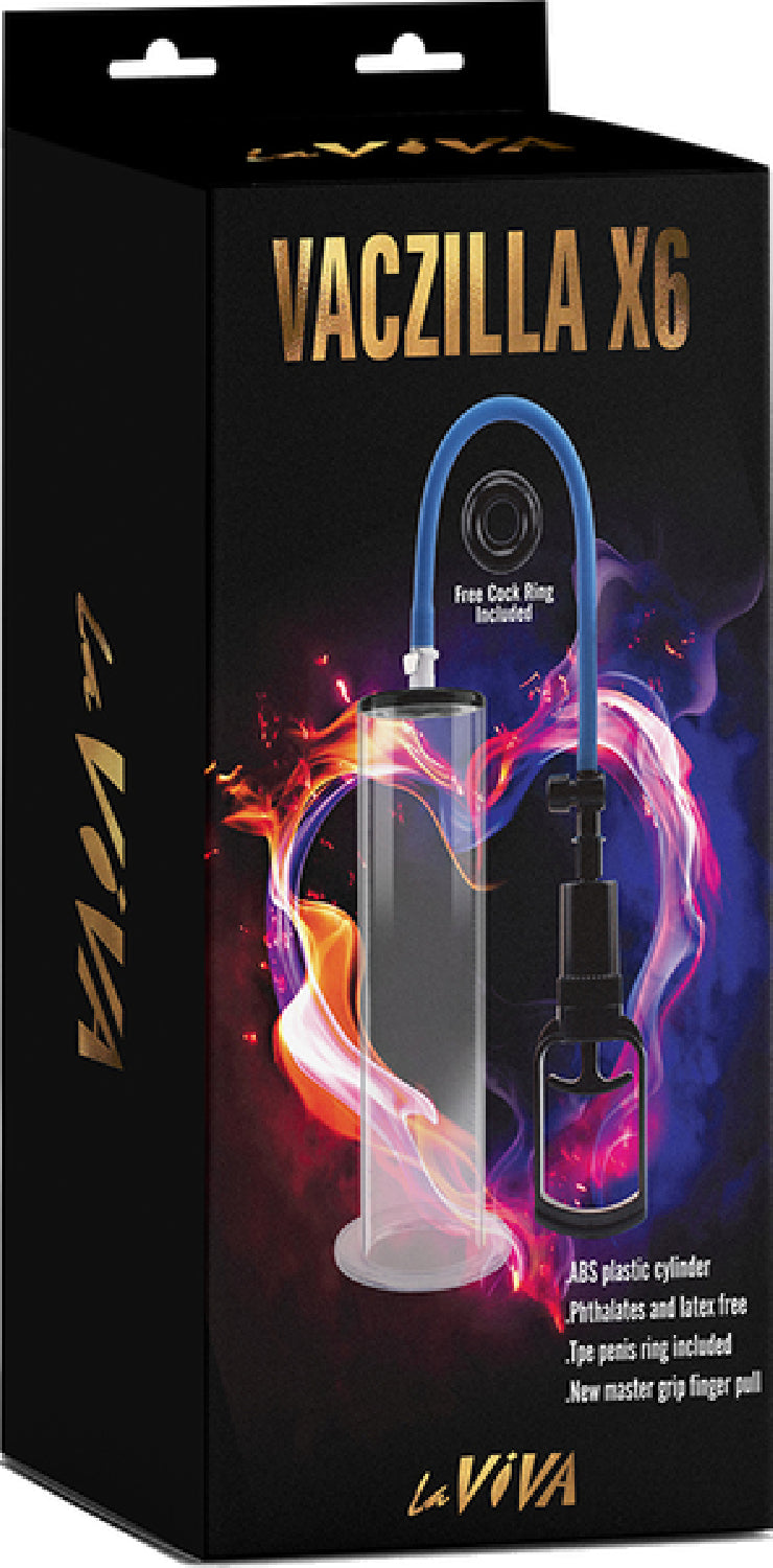 Vaczilla X6 – 7.9 Inch Phthalate-Free Penis Pump with TPR Sleeve and ABS Cylinder