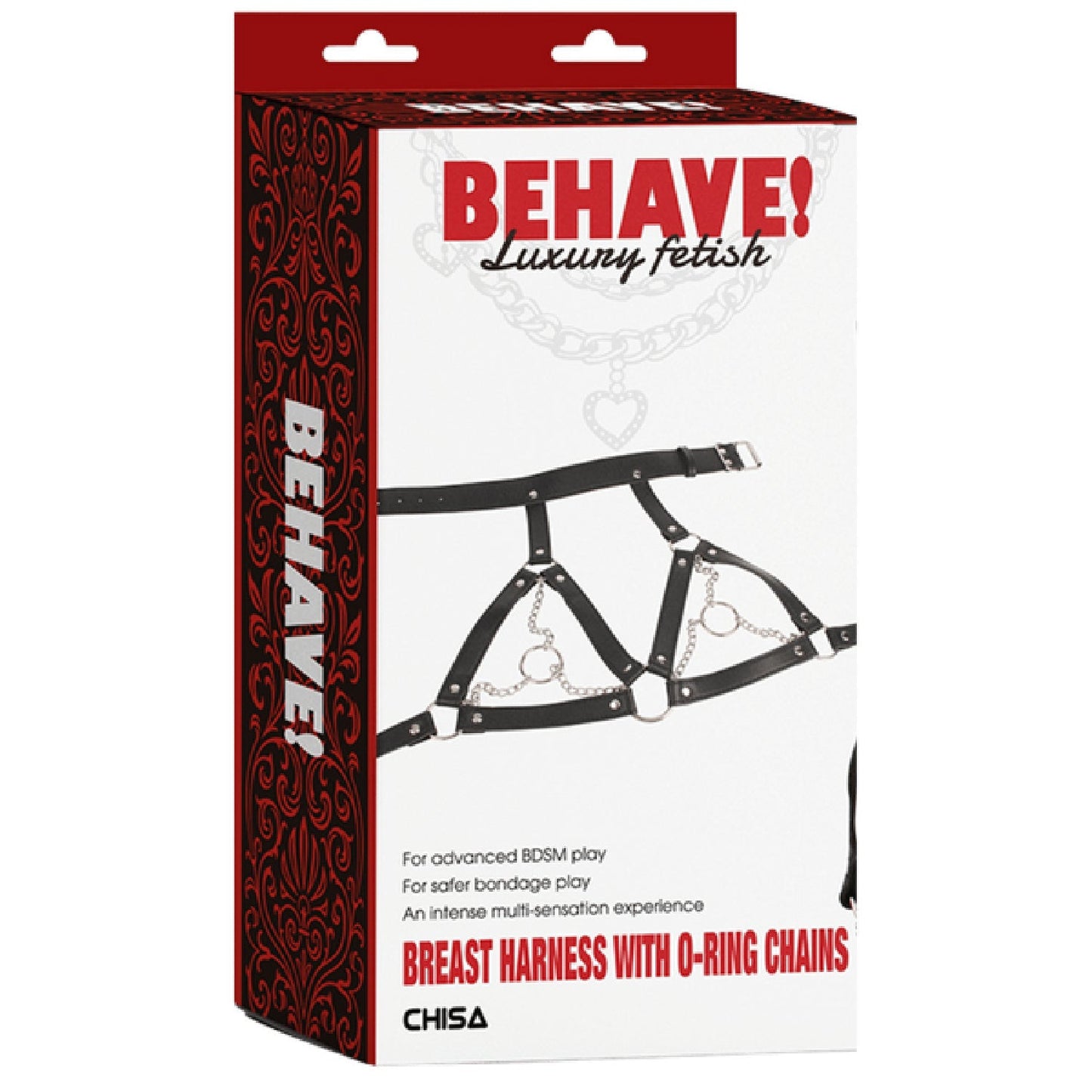 Breast Harness with O-Ring Chains – BDSM Bondage Harness