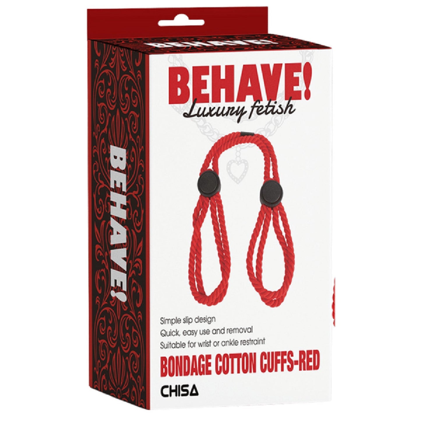 Bondage Cotton Cuffs – Simple Slip Design Restraint Cuffs
