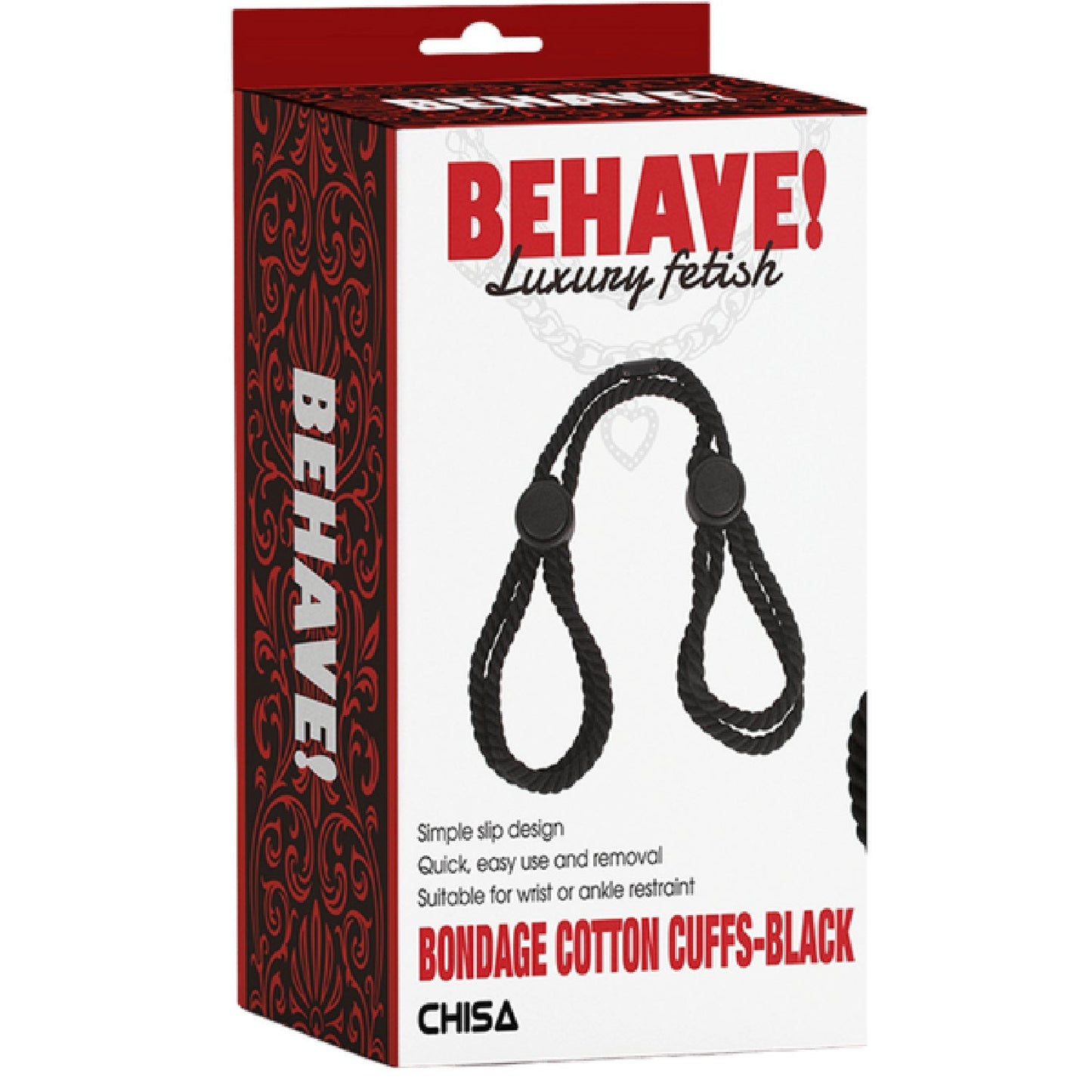 Bondage Cotton Cuffs – Simple Slip Design Restraints