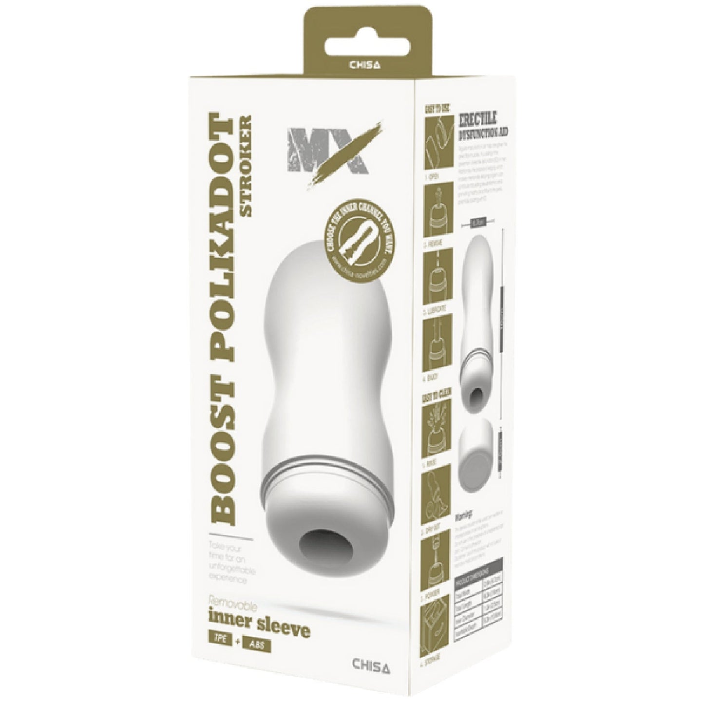 Boost Polkadot – Super-Soft 16 cm Stroker Made of TPE and ABS Materials