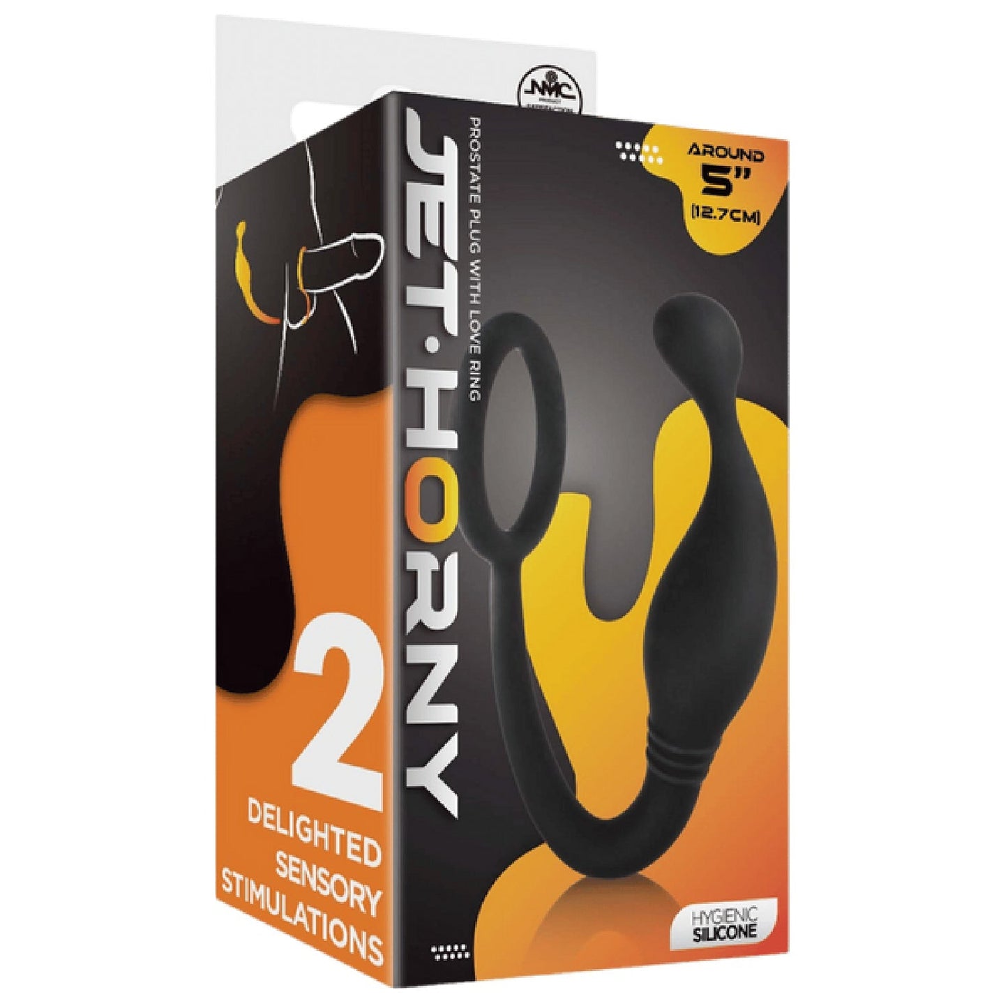 Prostate Plug with Love Ring – Flexible 5 Inch Hygienic Silicone Prostate Plug