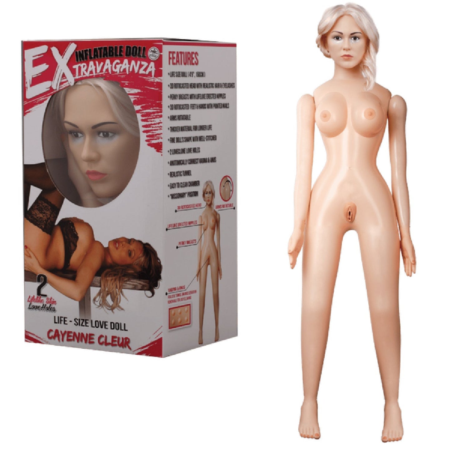 Cayenne Cleur – Realistic Lifelike Dolls with 3D Features and Pump Included 150cm Tall