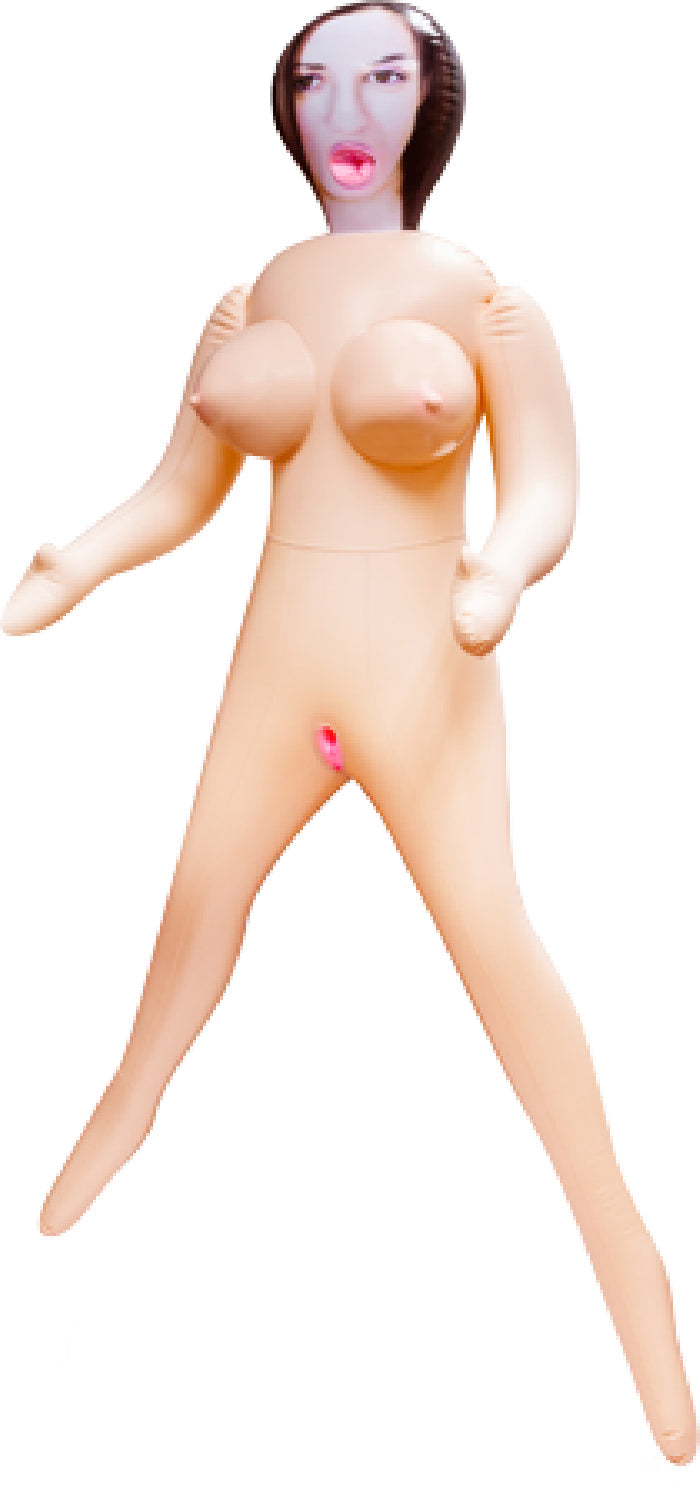 Lush Dolls Kelly R – Life-Size Inflatable Doll with Open Mouth and Detailed Features