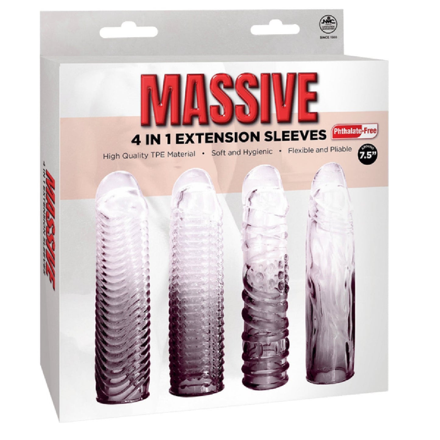 4 in 1 Extension Sleeve (Smoke) – Soft Flexible 7.5 Inch Sleeve