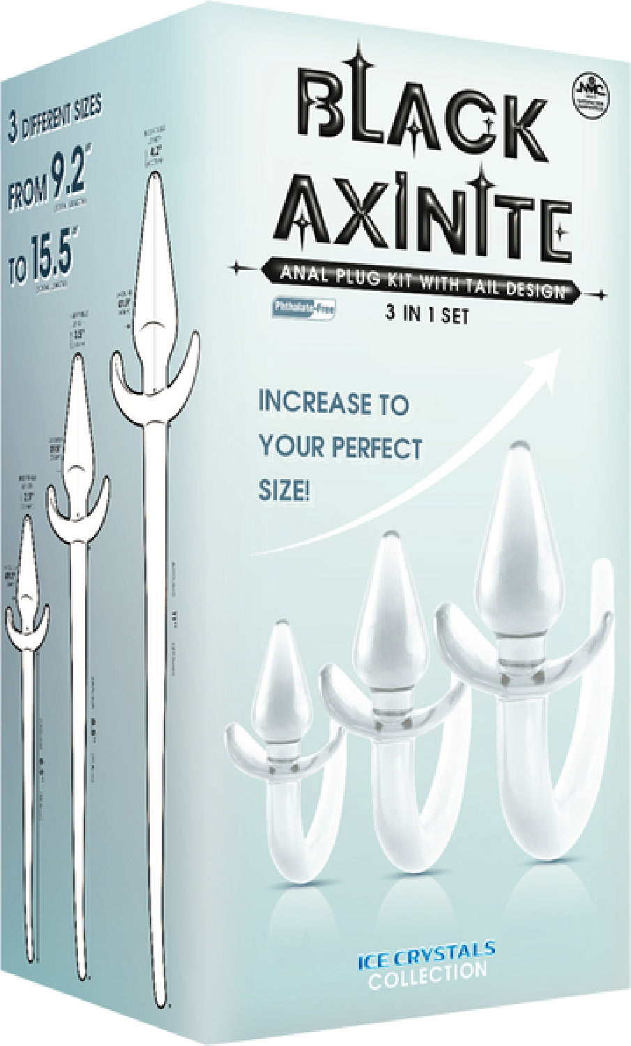 3 in 1 Anal Plug Kit – Flexible Hygienic Plug with Tail