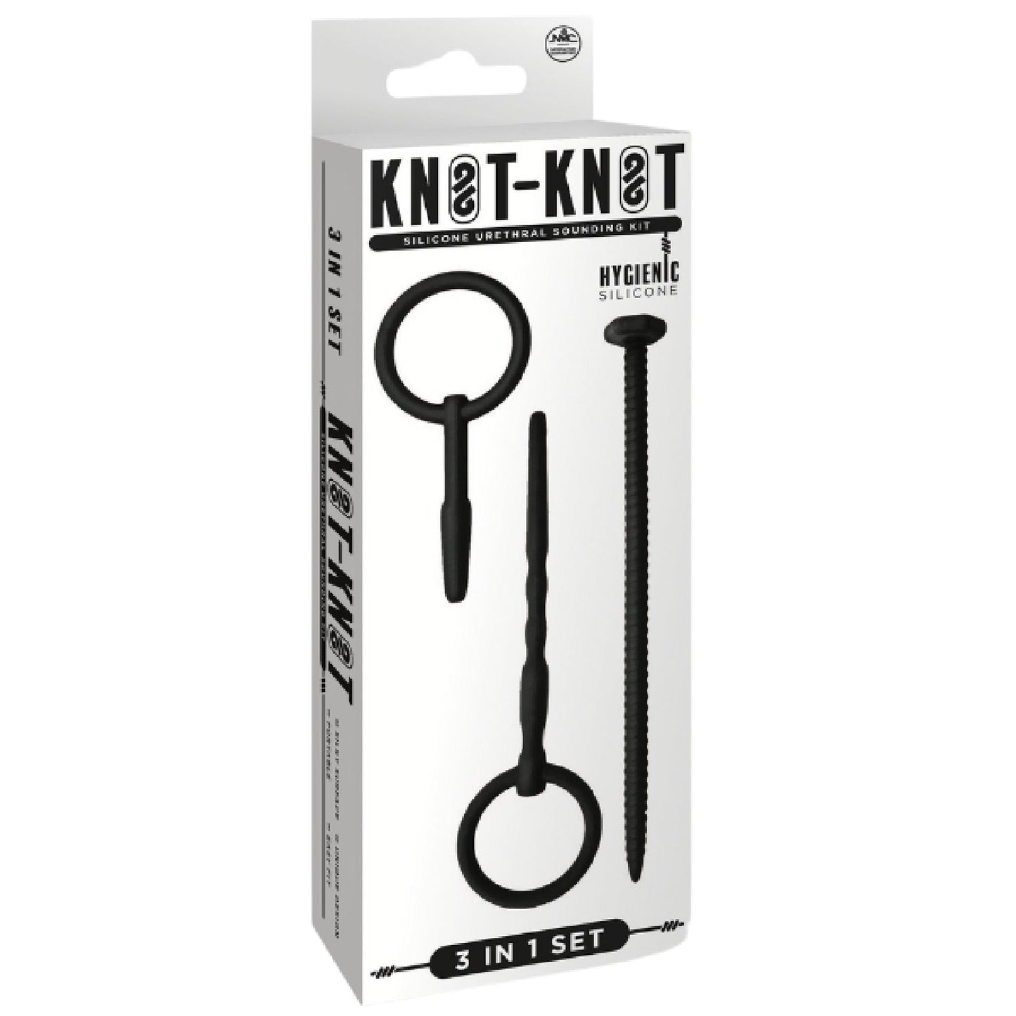 Silicone Urethral Sounding Kit (Black) – Body-Safe 6 to 8 Inch Urethral Sounds