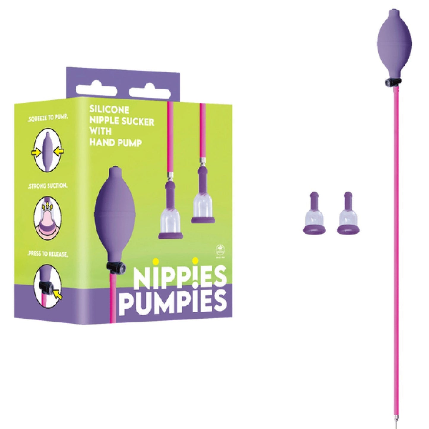 Nippies Pumpies – Silicone Nipple Sucker with 51.6cm Hose Pump