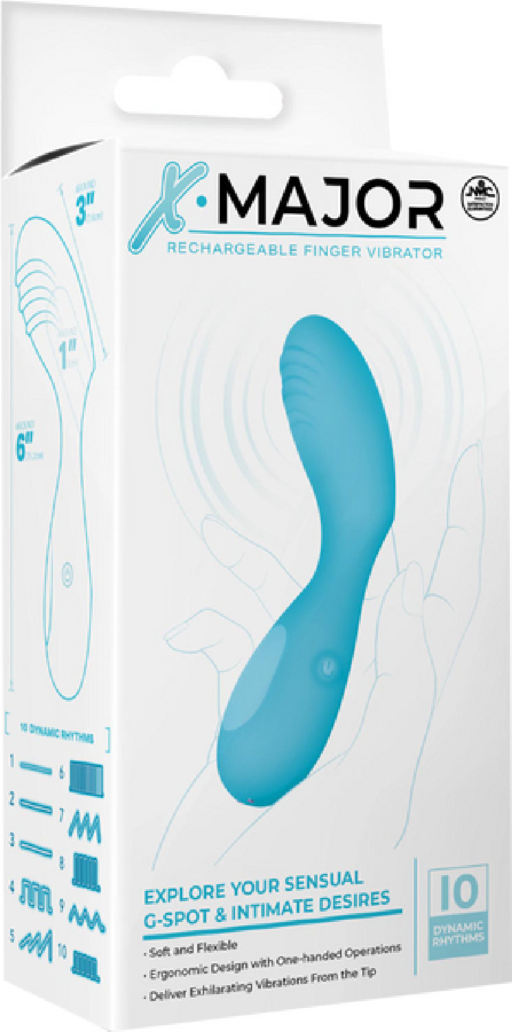 Rechargeable Finger Vibrator – Soft Flexible One-Handed Operation Vibrator