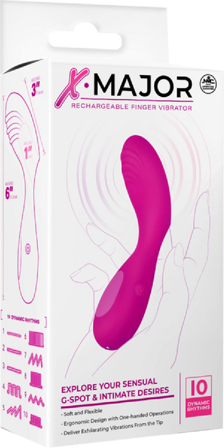 Rechargeable Finger Vibrator – Soft Flexible One-Handed Operation Vibrator