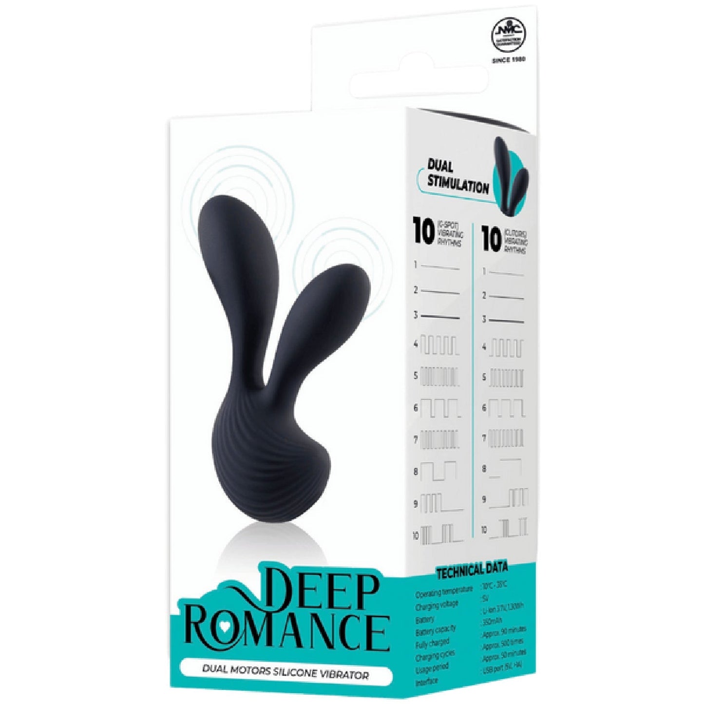 Dual Motors Silicone Vibrator – Splash Proof 4.7 Inch Rechargeable Vibrator