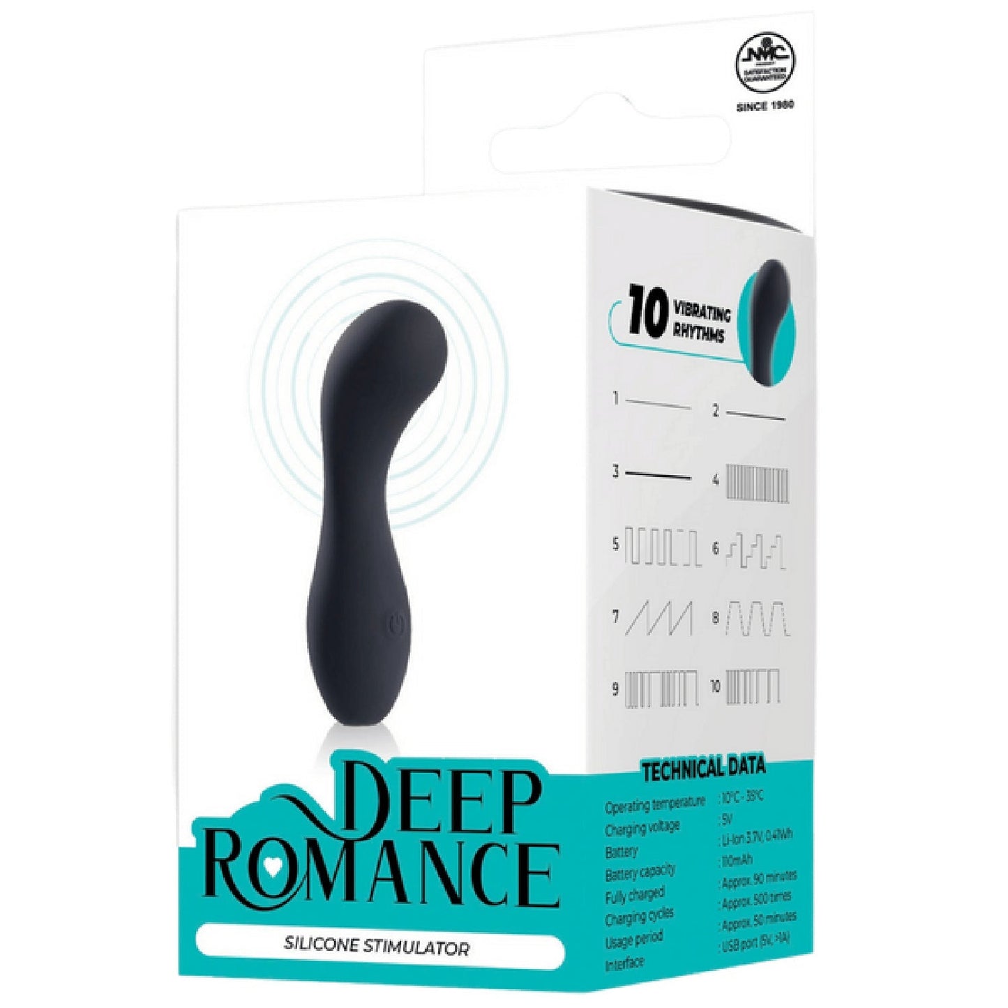 Silicone Stimulator – Splash Proof 3.7 Inch Rechargeable Vibrator