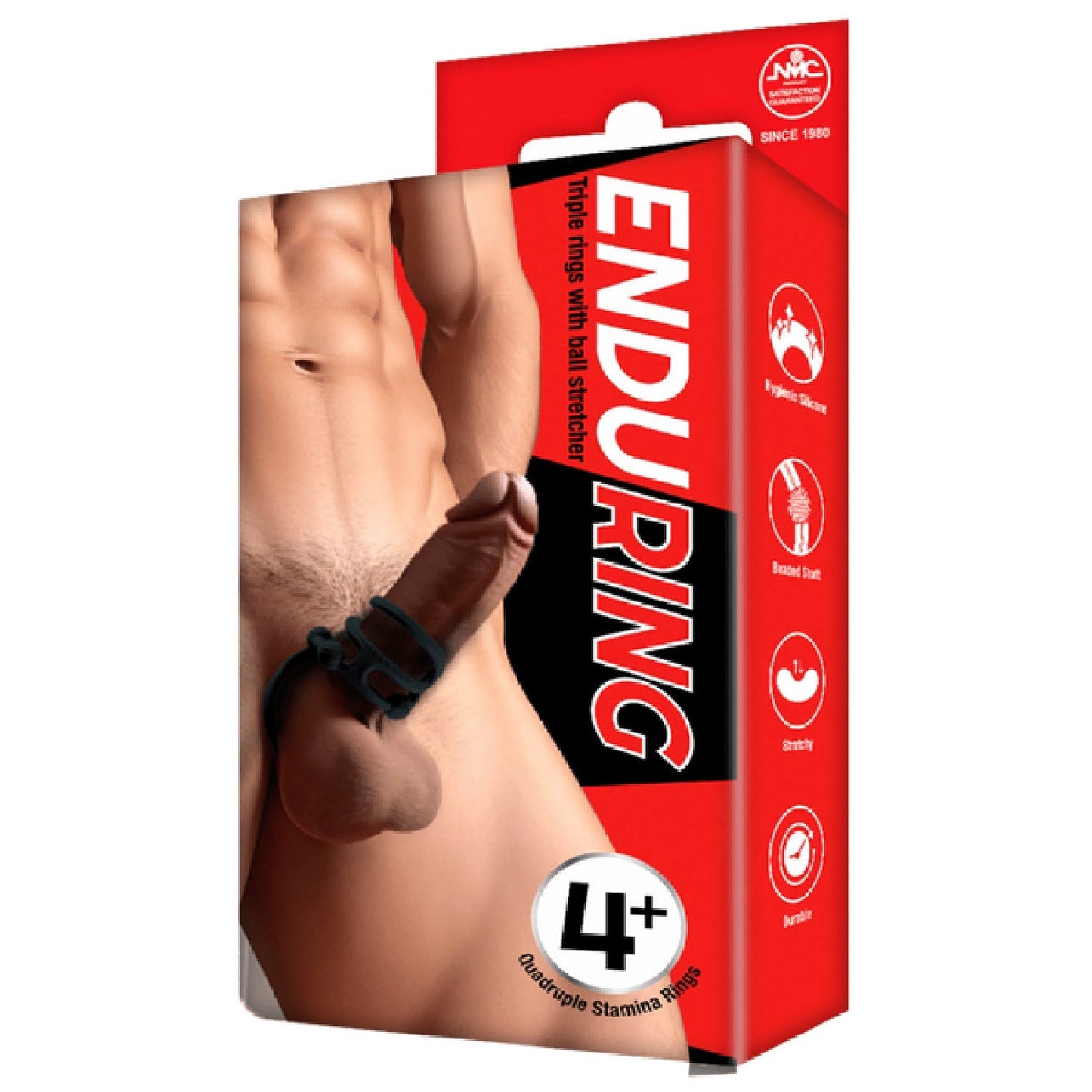 Triple Ring With Ball Stretcher – Stretchy Durable Silicone Ball Stretcher