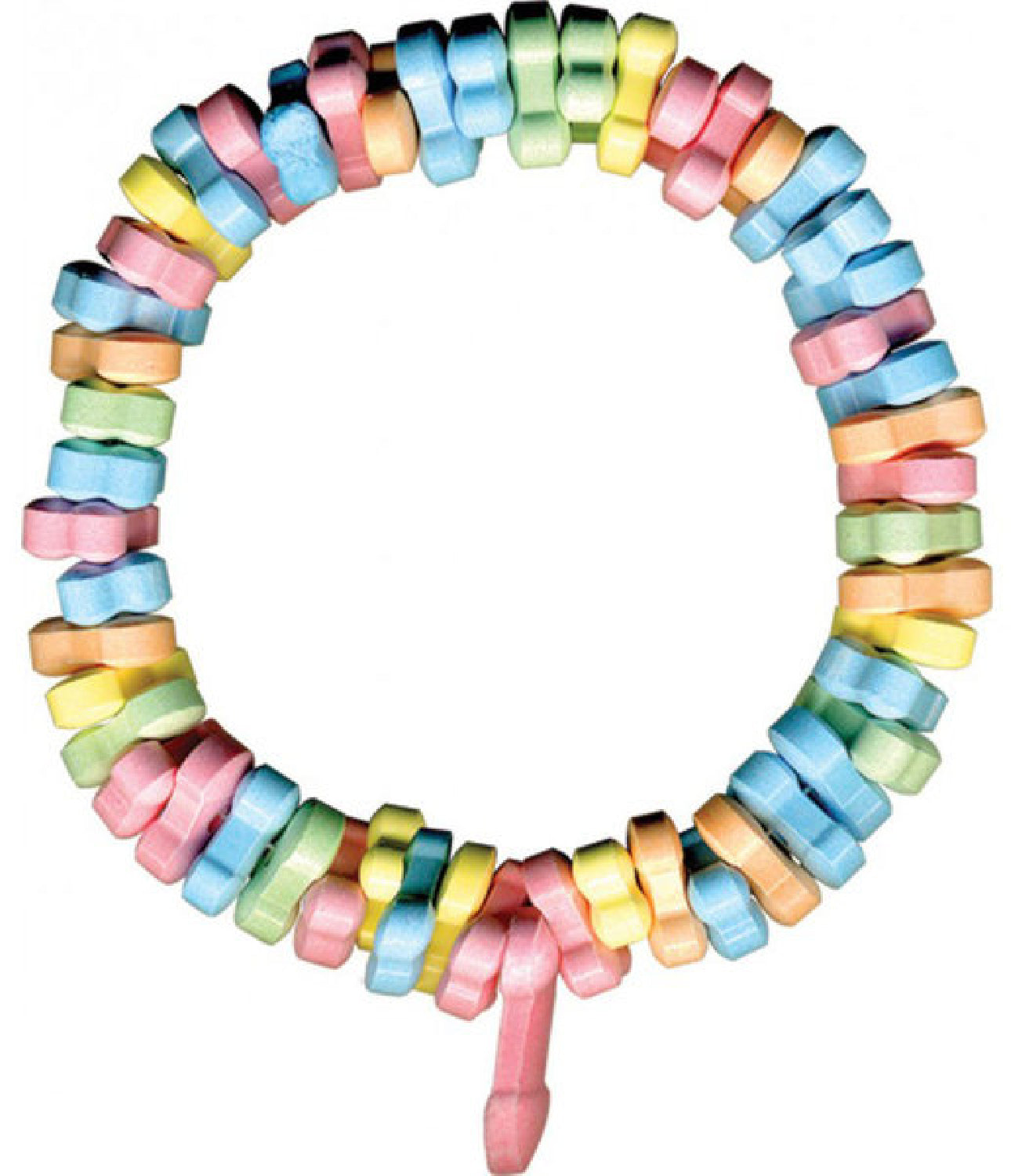 Dicky Carms Necklace – Multi-Flavored Edible Candy Charm Necklace