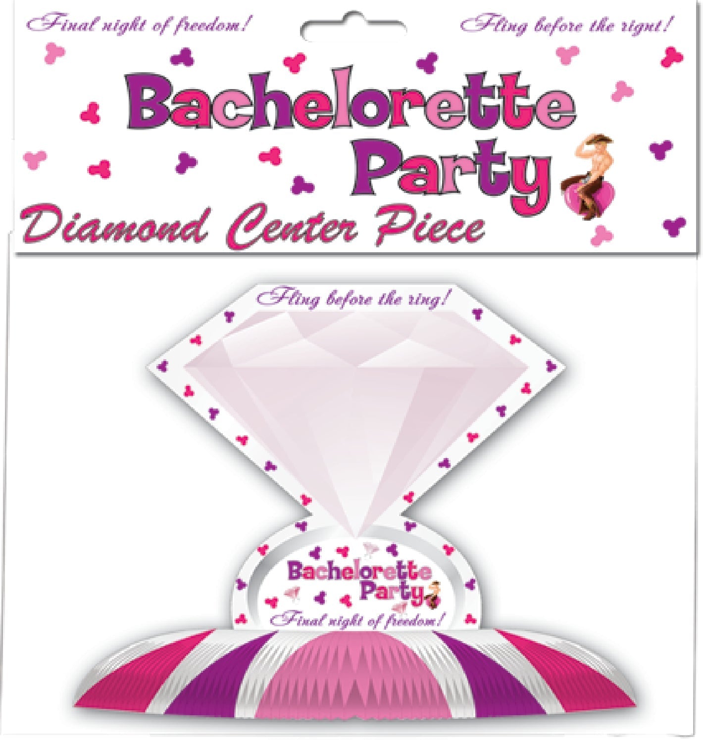 Diamond Centerpiece – Decorative Hen Party Table Accent