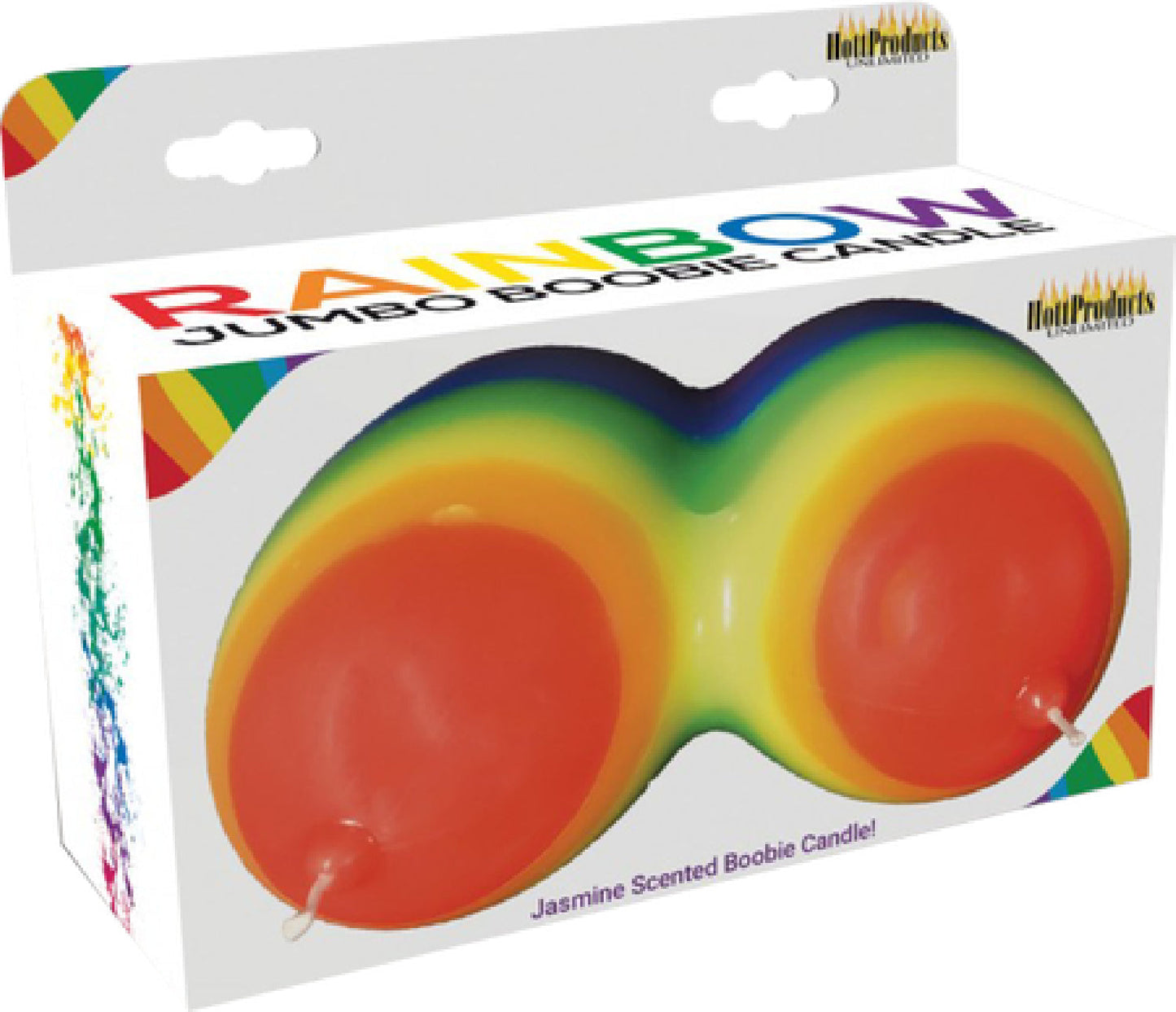 Rainbow Jumbow Boobie Candle – Decorative Candle