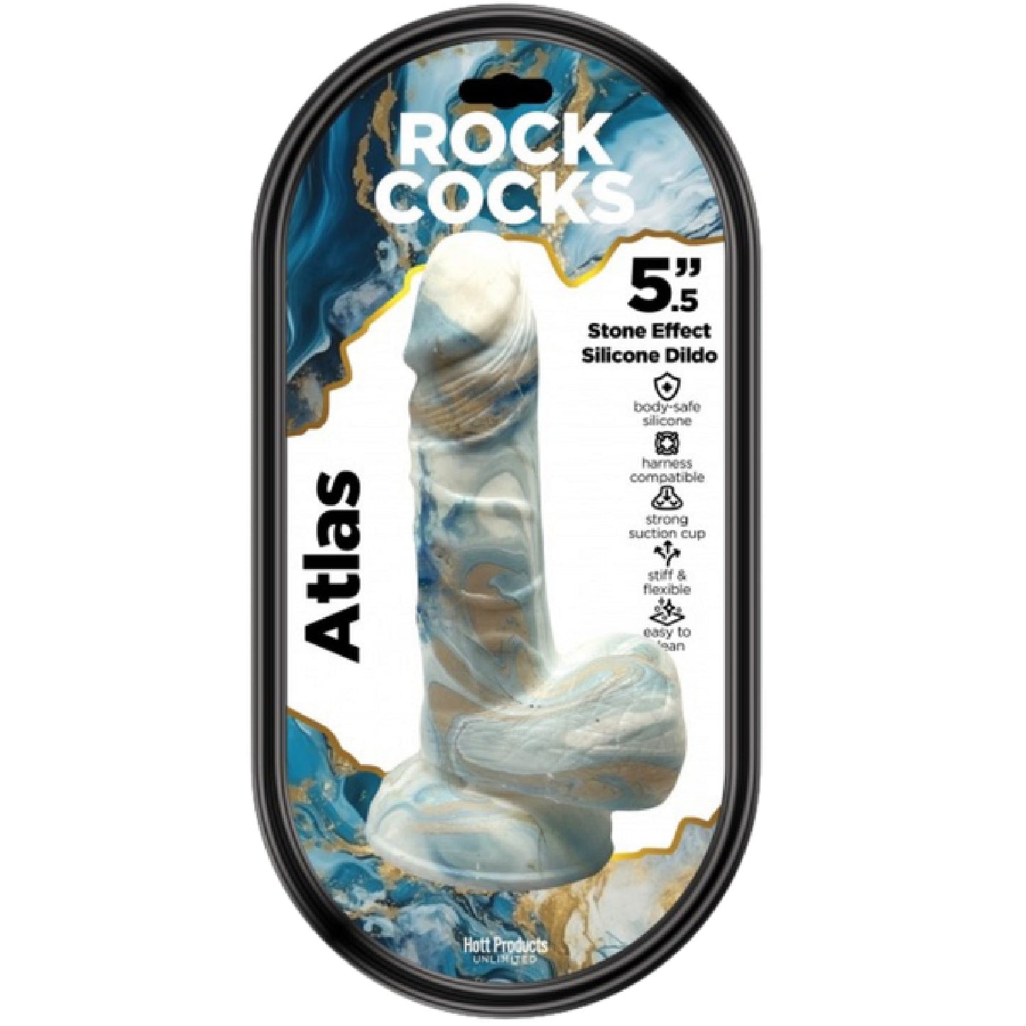 Rock Cocks Atlas – Textured 5.5 Inch Dildo