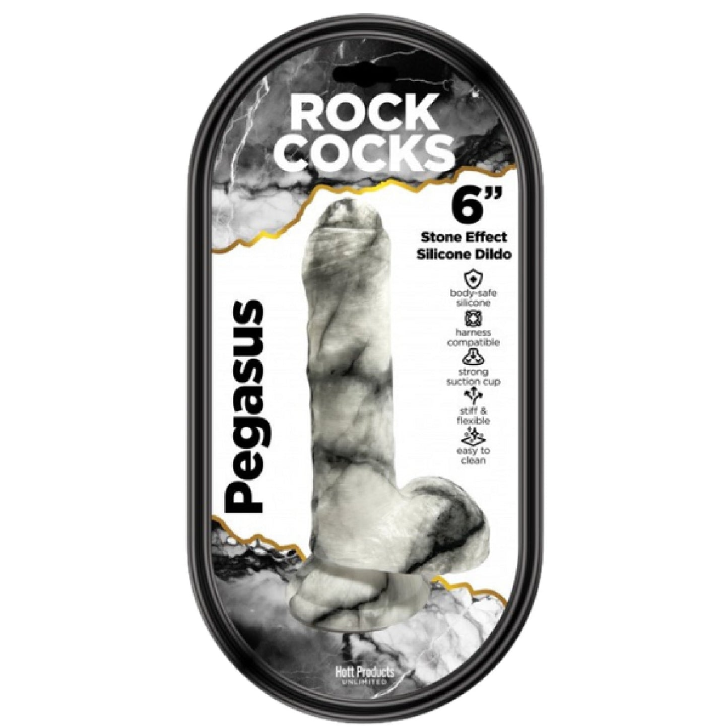 Rock Cocks Pegasus – 6 Inch Textured Dildo