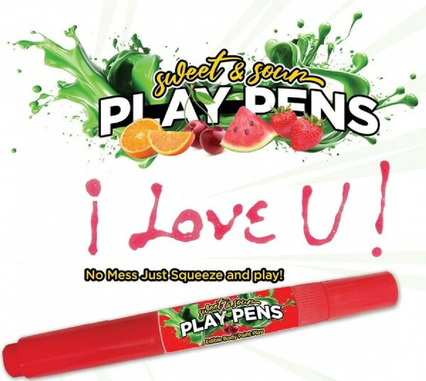 Sweet and Sour Play Pens – Edible Fruit Flavored Body Pens