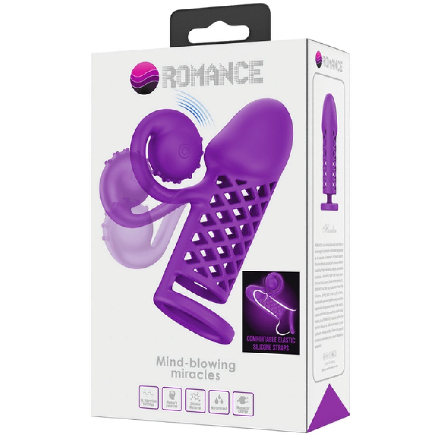 Harden Mind Blowing Miracles – Silicone Penis Sleeve with Vibrations and Ball Strap