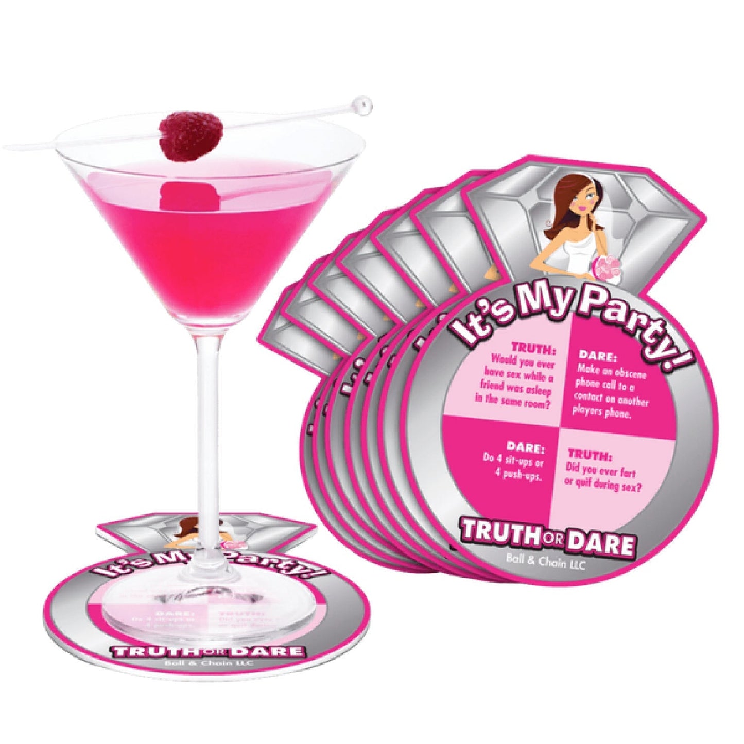 Bride to Be - Truth or Dare Game Coasters Set