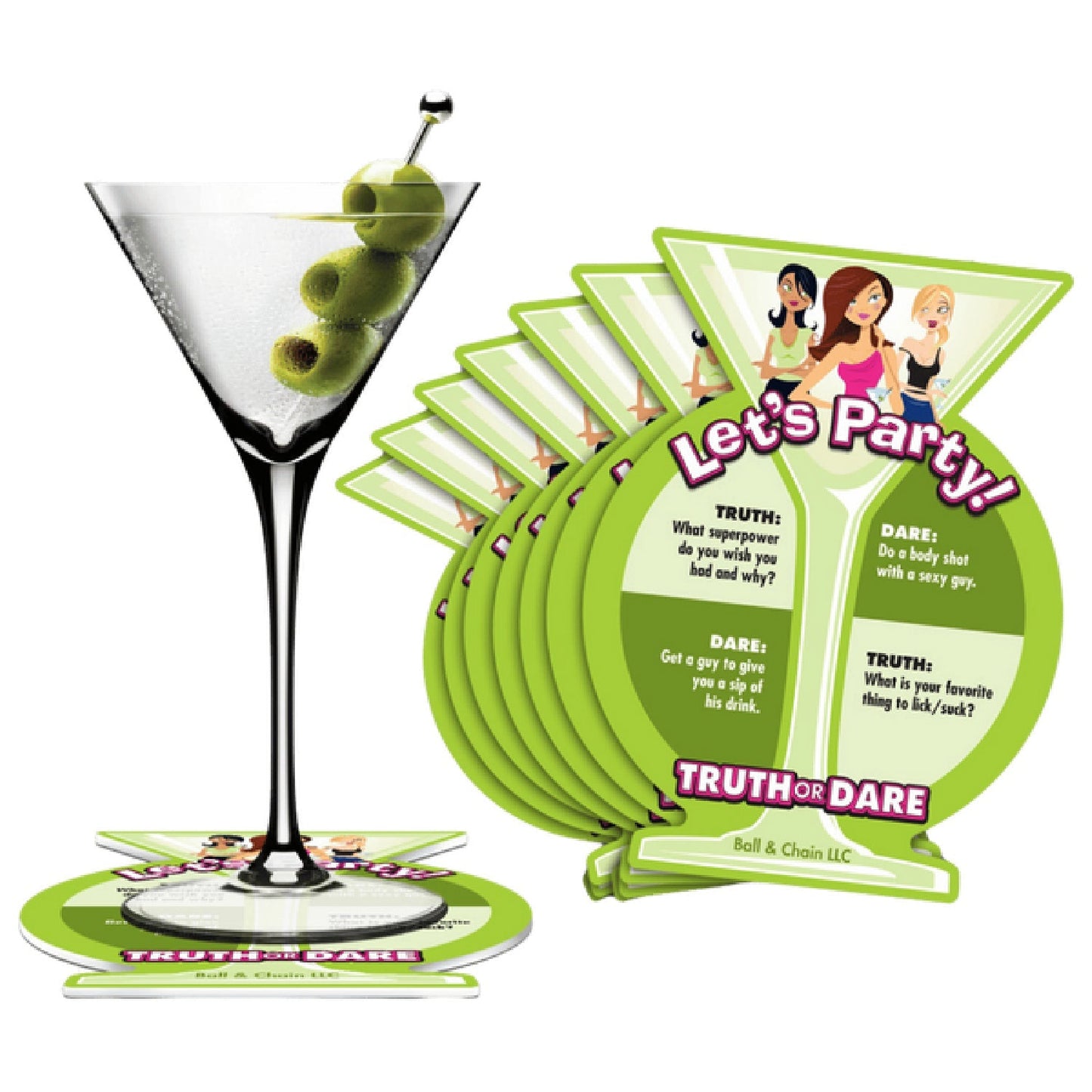 Truth or Dare Party Coasters – Party Game Accessories