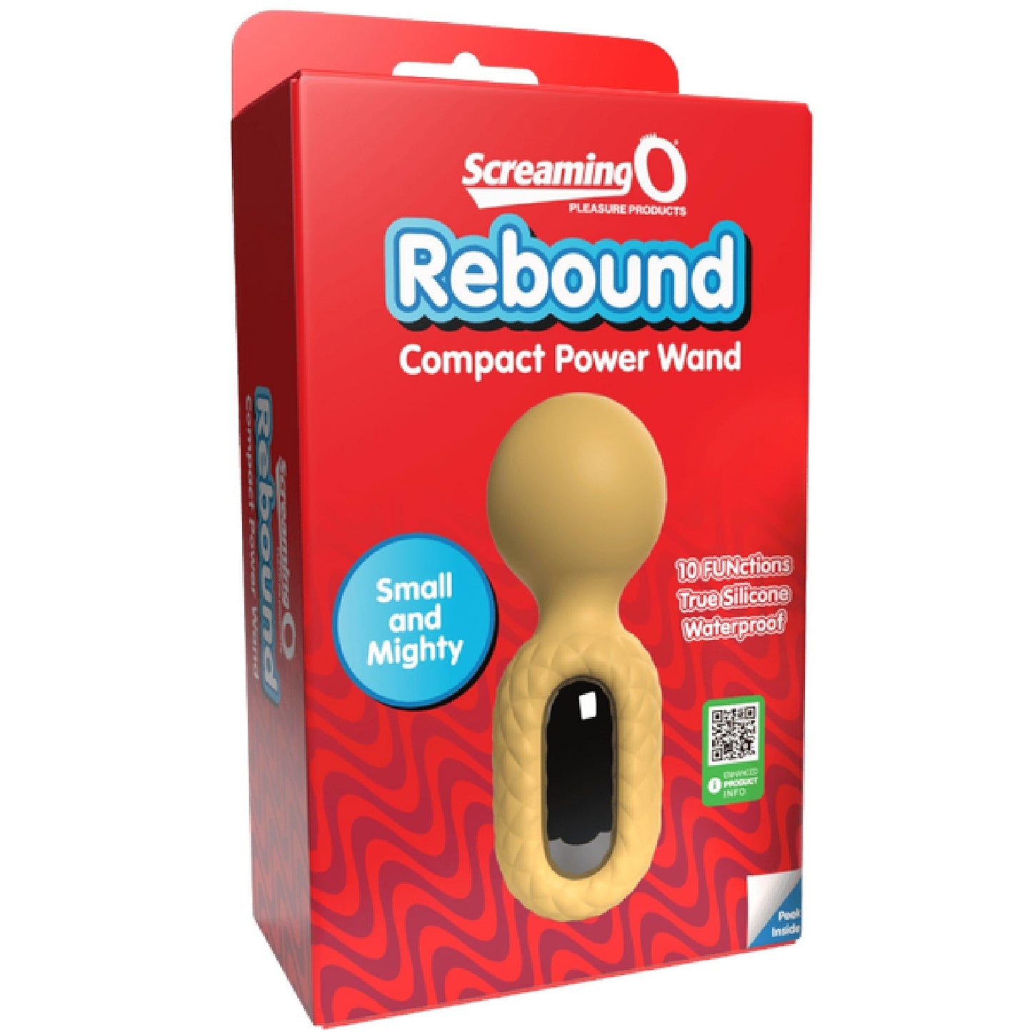 Cuties Rebound Compact Power Wand – Waterproof Rechargeable Wand Vibrator