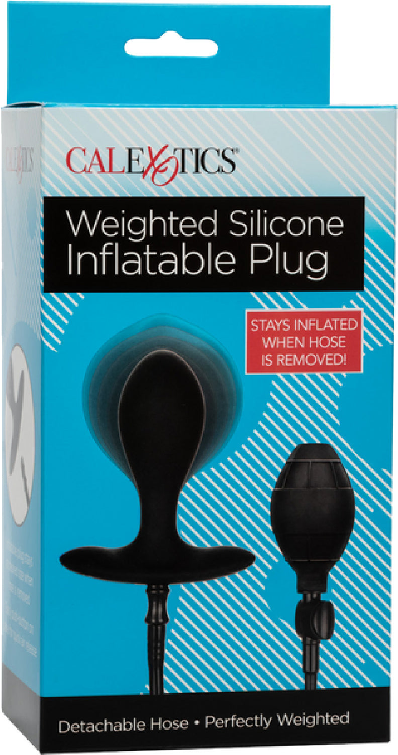 CalExotics Weighted Silicone Inflatable Plug – Inflatable Weighted Anal Plug