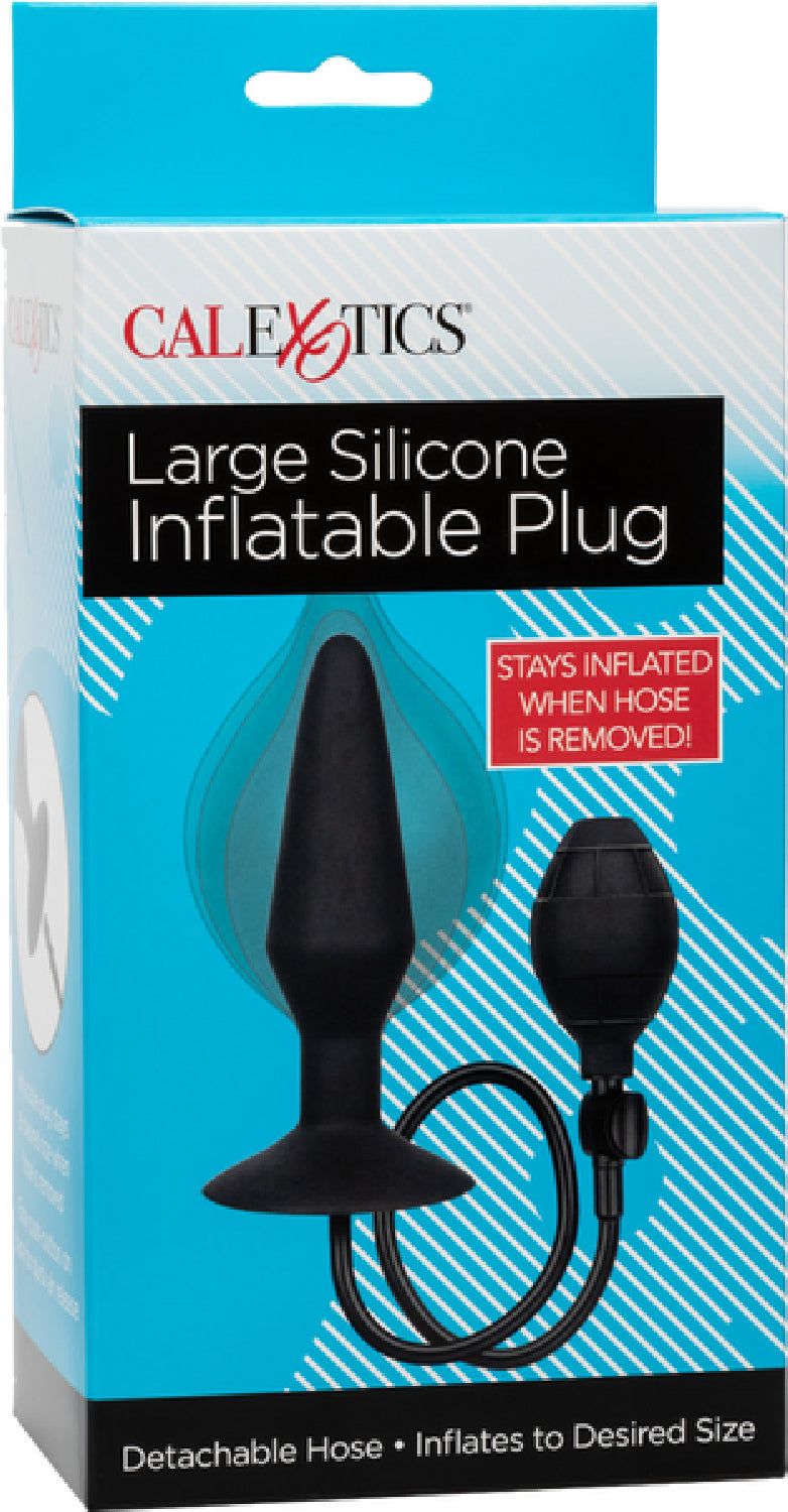 CalExotics Medium Silicone Inflatable Plug – Inflatable Anal Plug with Detachable Hose