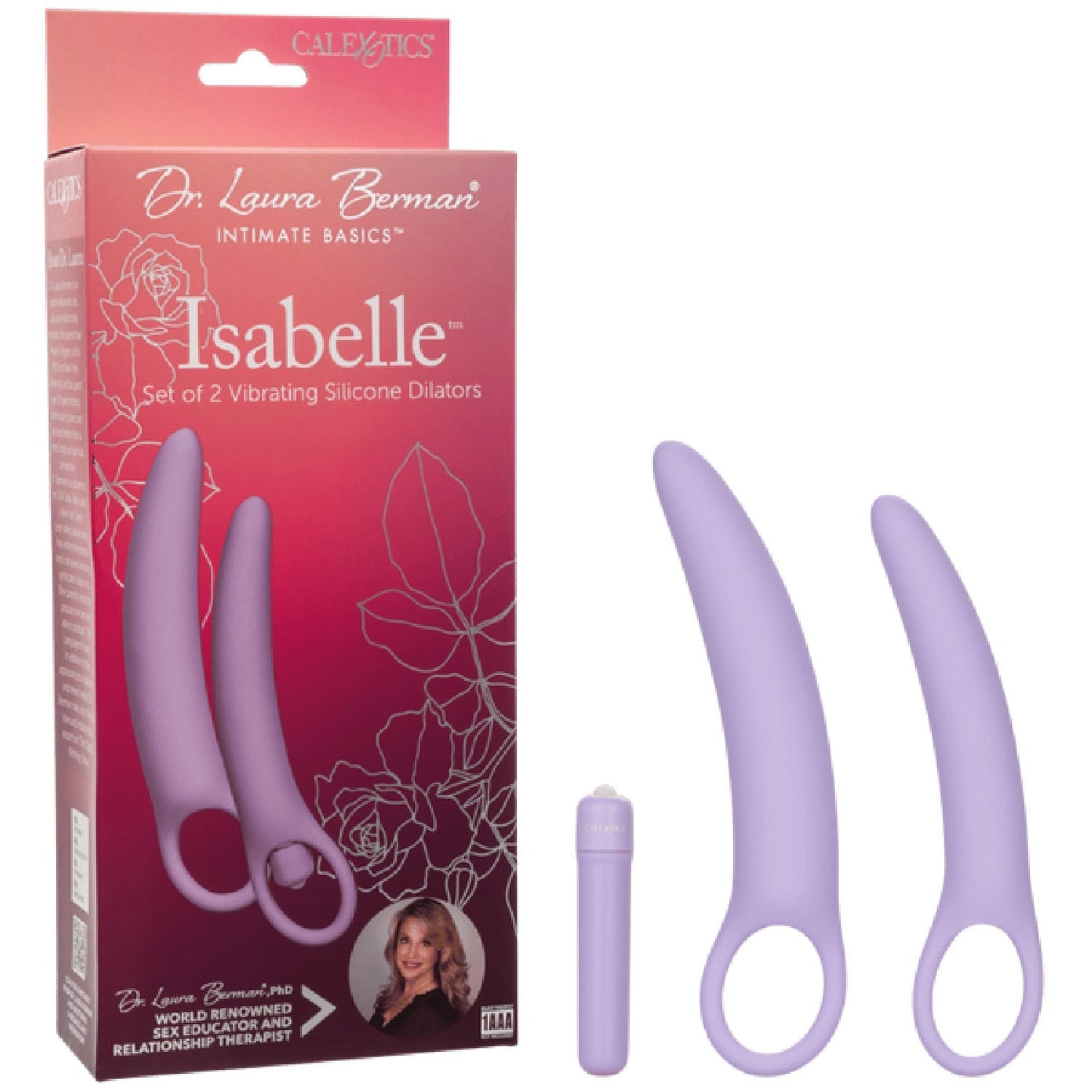 Isabelle Set of 2 Vibrating Silicone Dilators – Ergonomic Vaginal Dilators