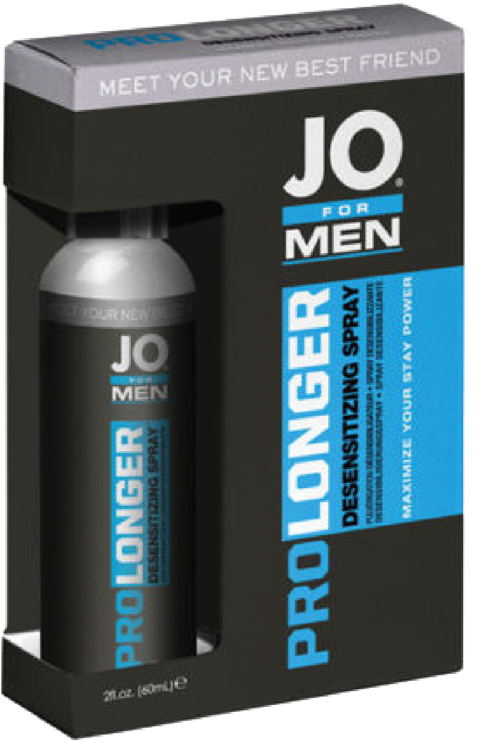 JO Prolonger Spray – 60ml Delay Spray for Ejaculation Control and Sensitivity Enhancement