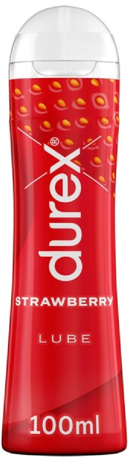 Durex Strawberry Lube – 100ml Flavored Personal Lubricant