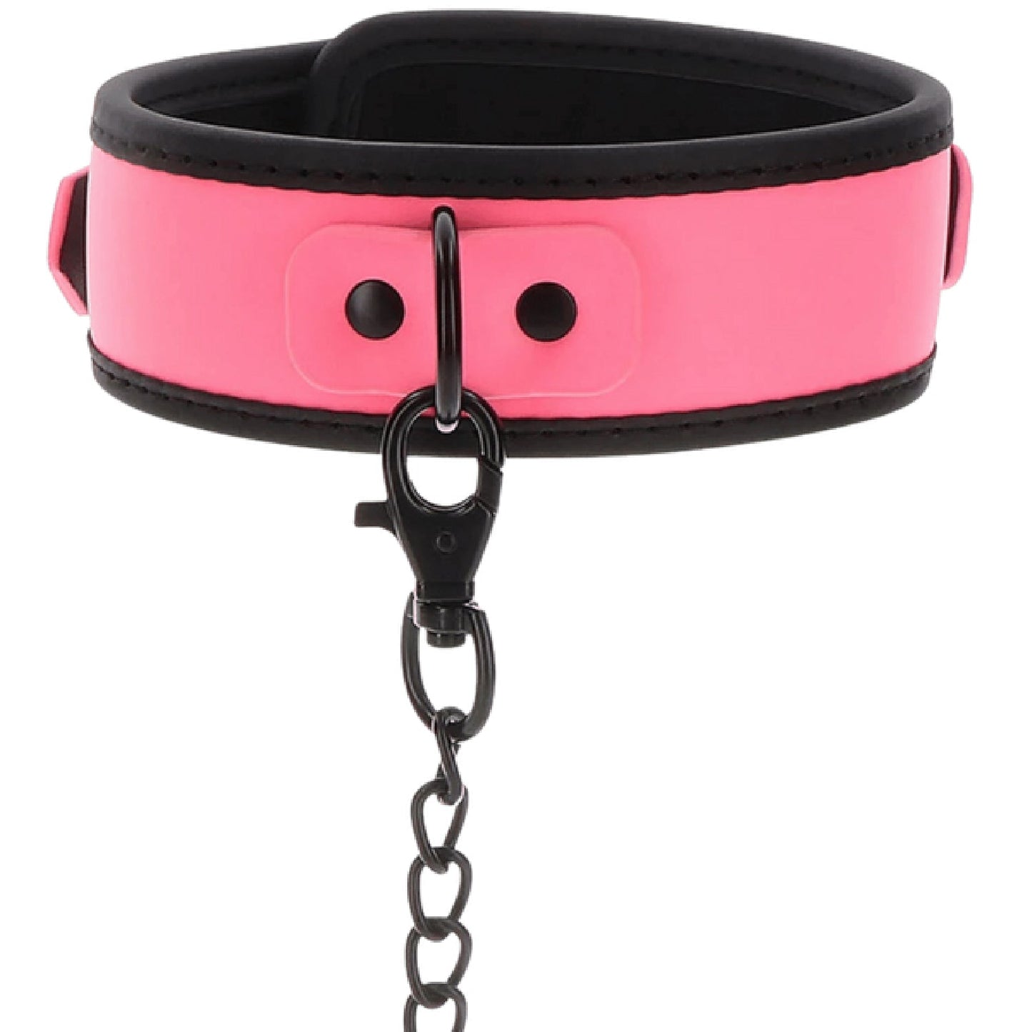 Taboom Glow In The Dark Collar And Chain Leash – BDSM Collar And Leash Set