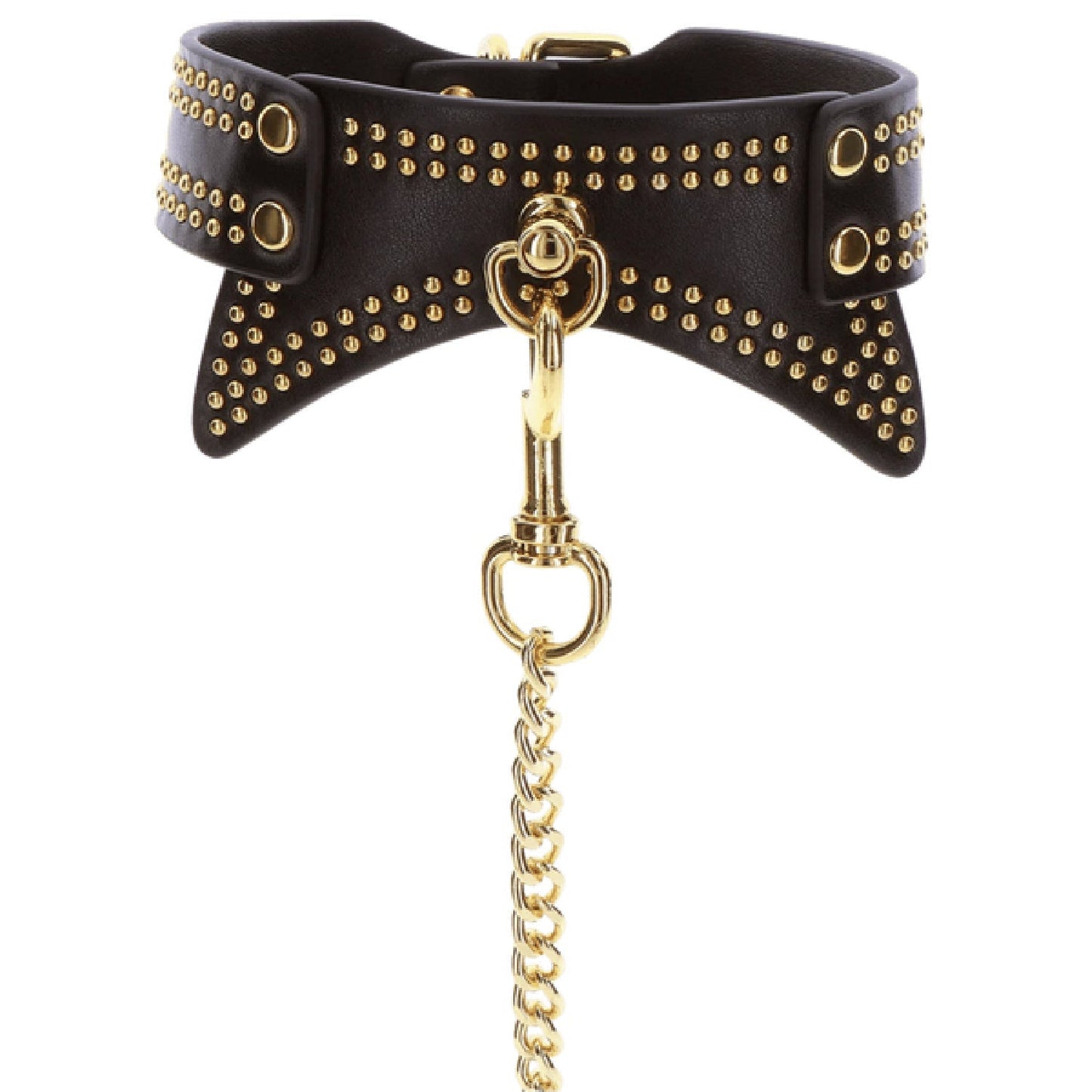 Taboom Studded Collar and Leash Set – Vegan Bondage Accessories