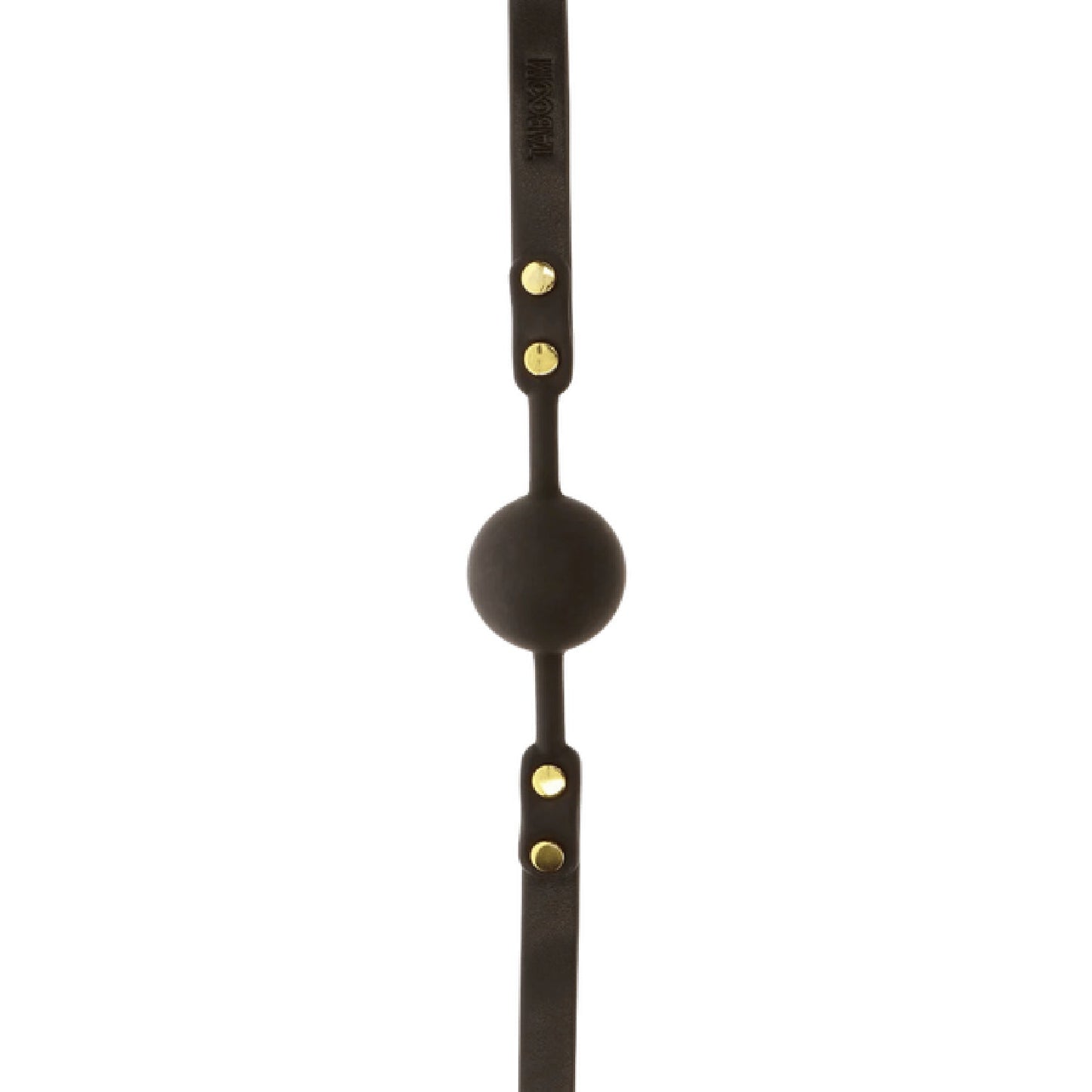 TABOOM Ball Gag – Adjustable Vegan PU Leather Bondage Accessory