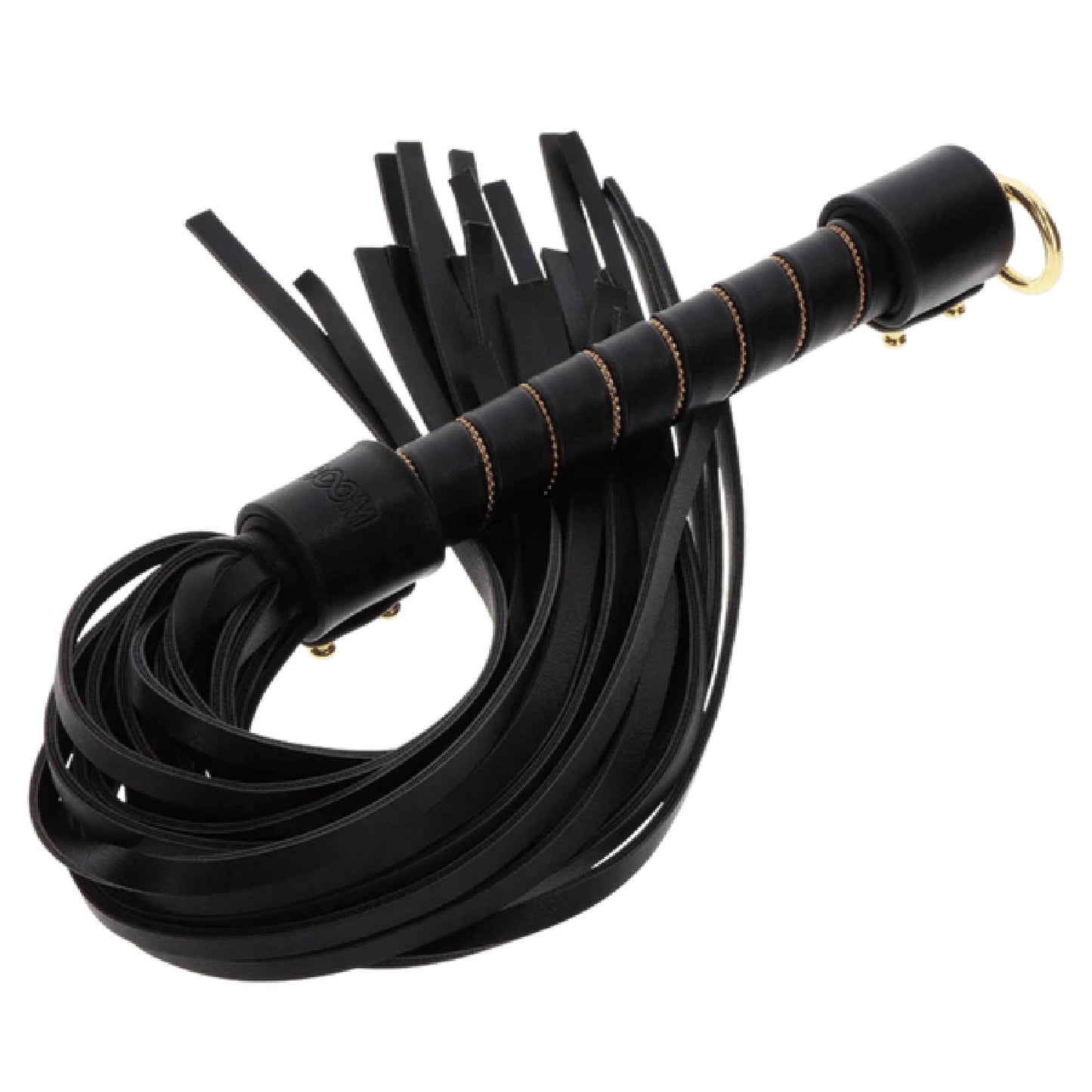 Taboom Studded Whip – Lightweight Vegan PU Leather Bondage Whip