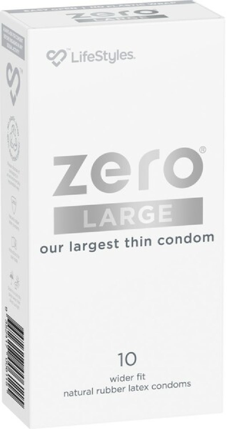 LifeStyles Zero Large 10 Pack – Large Thin Condoms