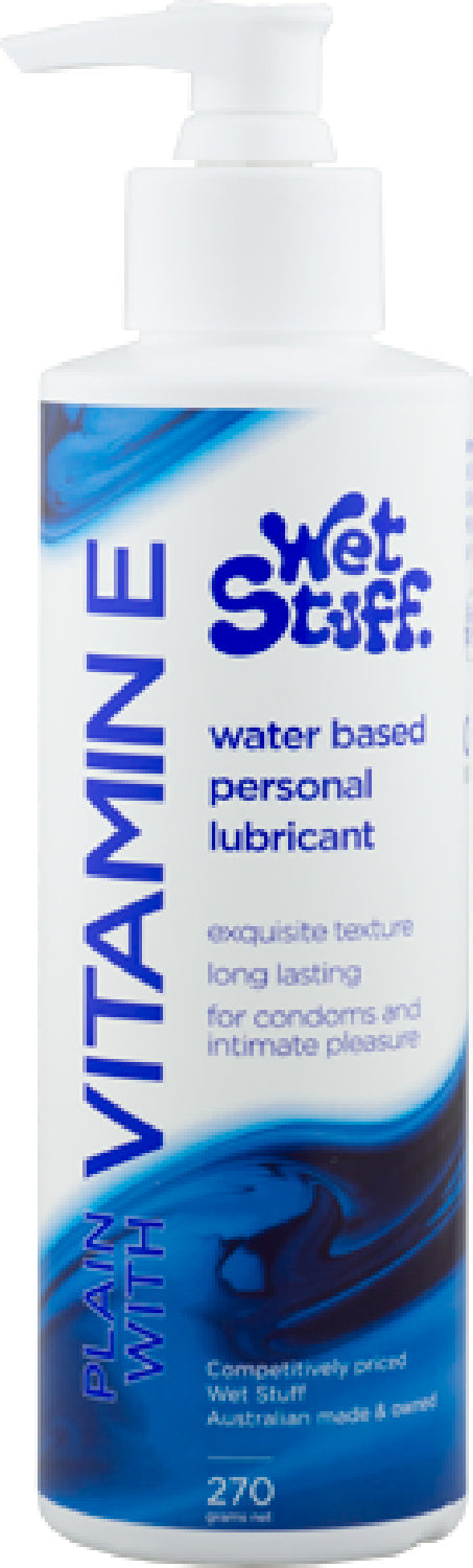 Wet Stuff Plain Enriched With Vitamin E – Water-Based Lubricant